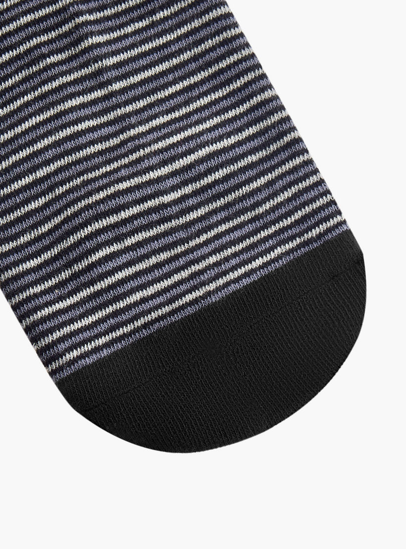 طقم جوارب بدون تيري 5 أزواج متنوعة بطول الكاحل من جلو-men-socks-image-3