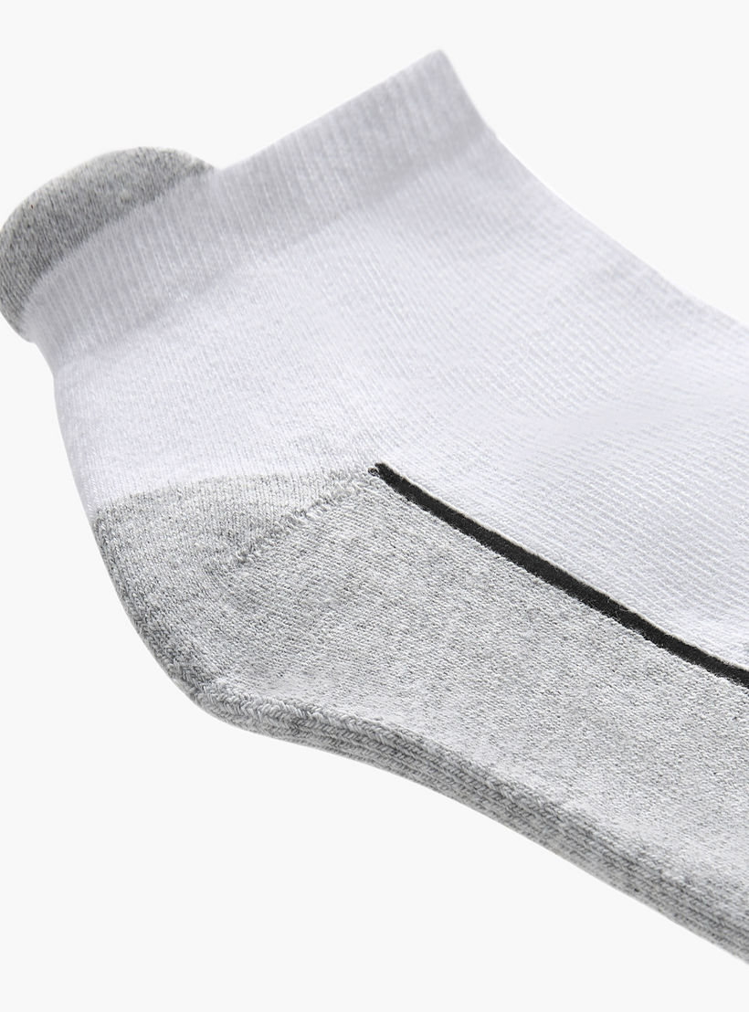 Gloo Colourblock Ankle Length Cushioned Socks - Set of 5-men-socks-image-2