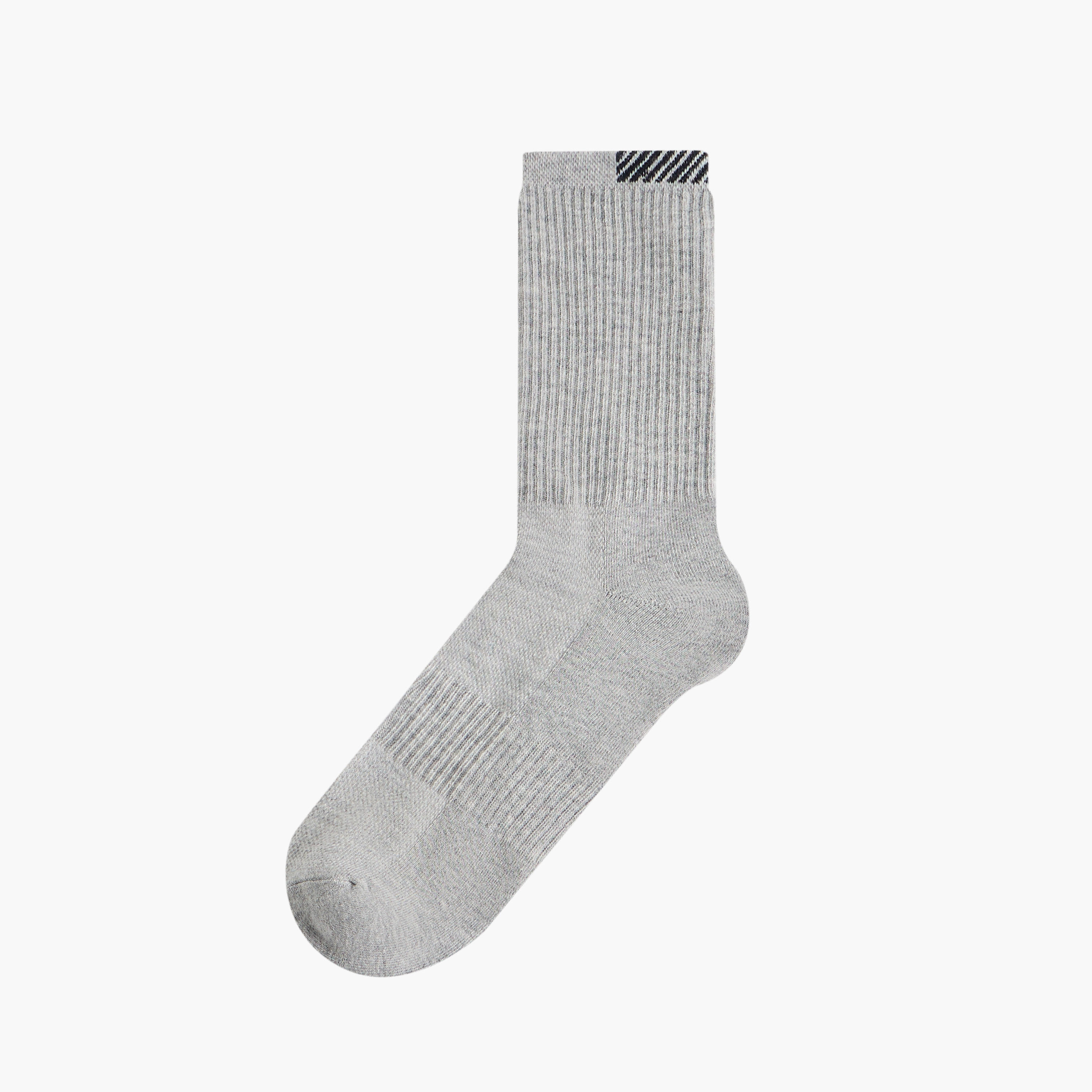 جوارب مبطنة مضلعة بطول ربلة الساق من جلو - طقم من 3 أزواج-men-socks-image-2
