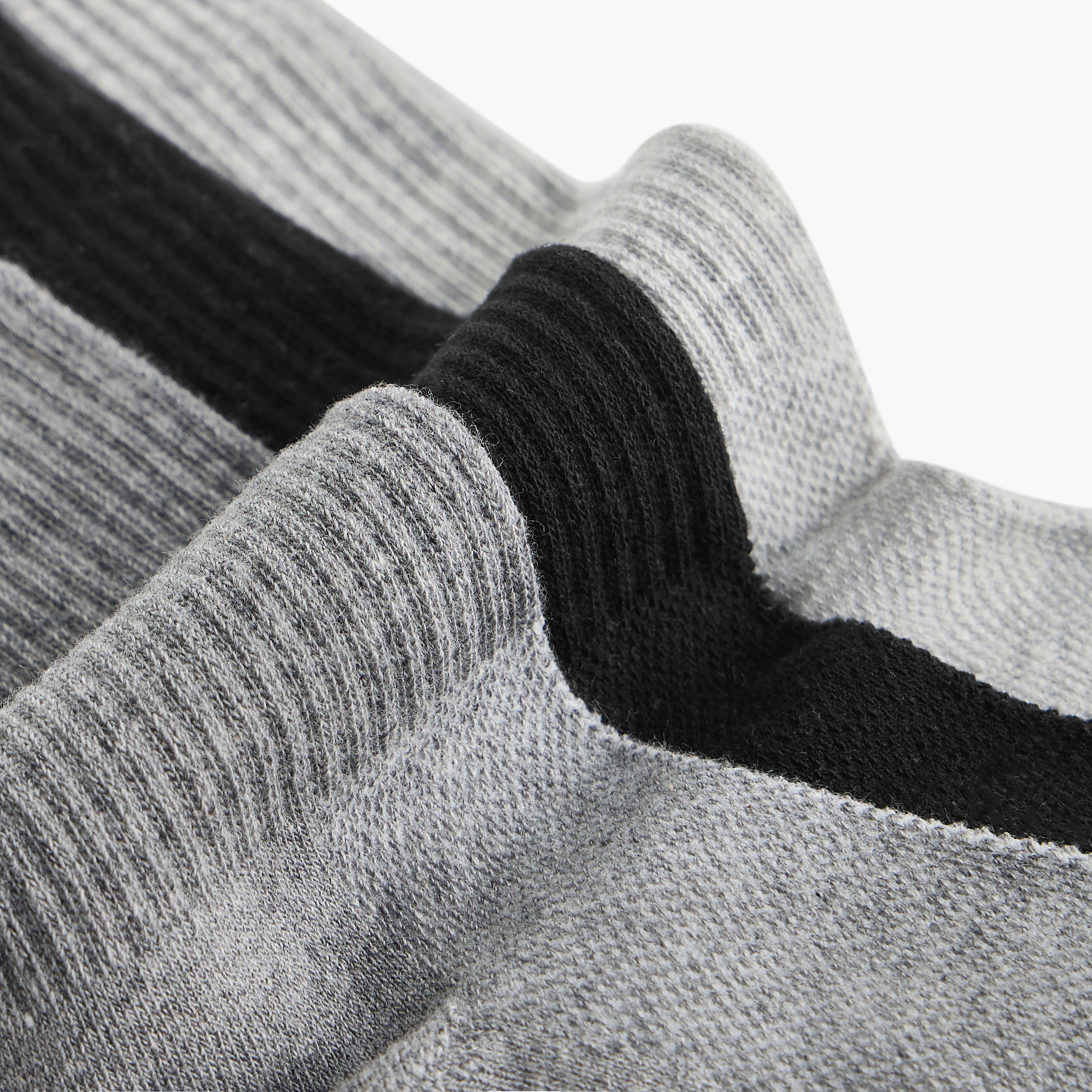جوارب مبطنة مضلعة بطول ربلة الساق من جلو - طقم من 3 أزواج-men-socks-image-4
