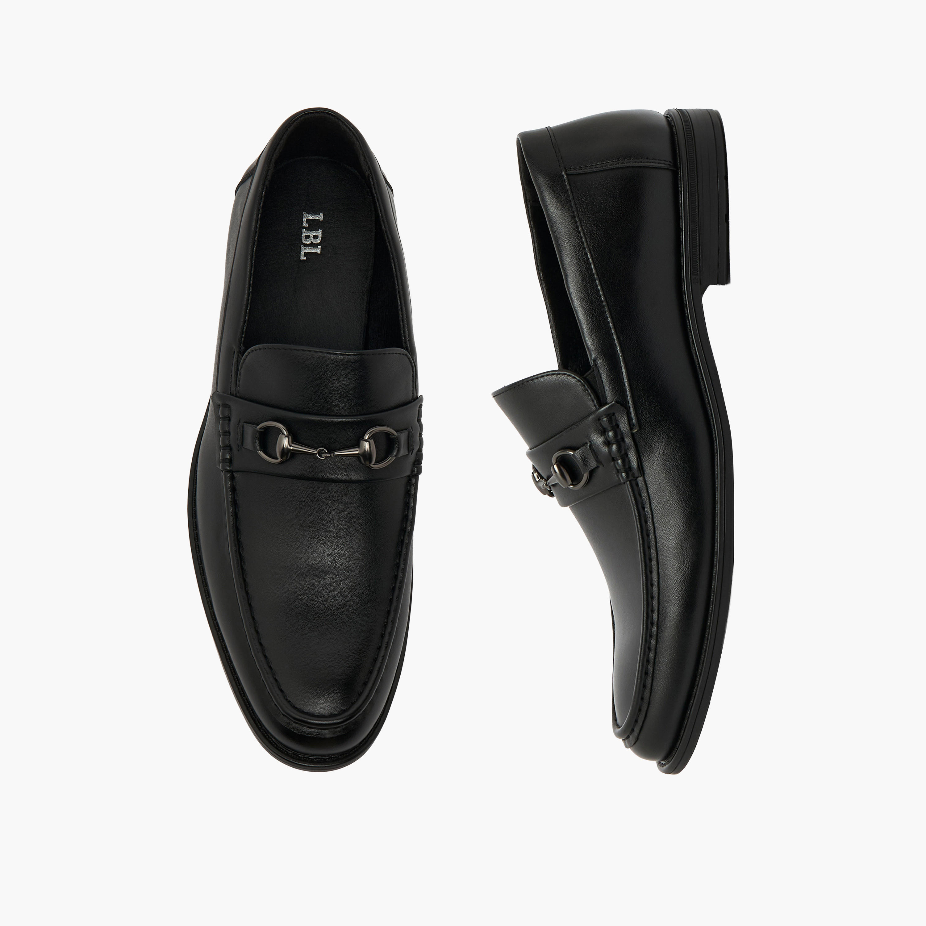 حذاء سهل الارتداء بزينة معدنية للرجال من إل بي إل من شو إكسبرس-men-shoes-formalshoes-image-1