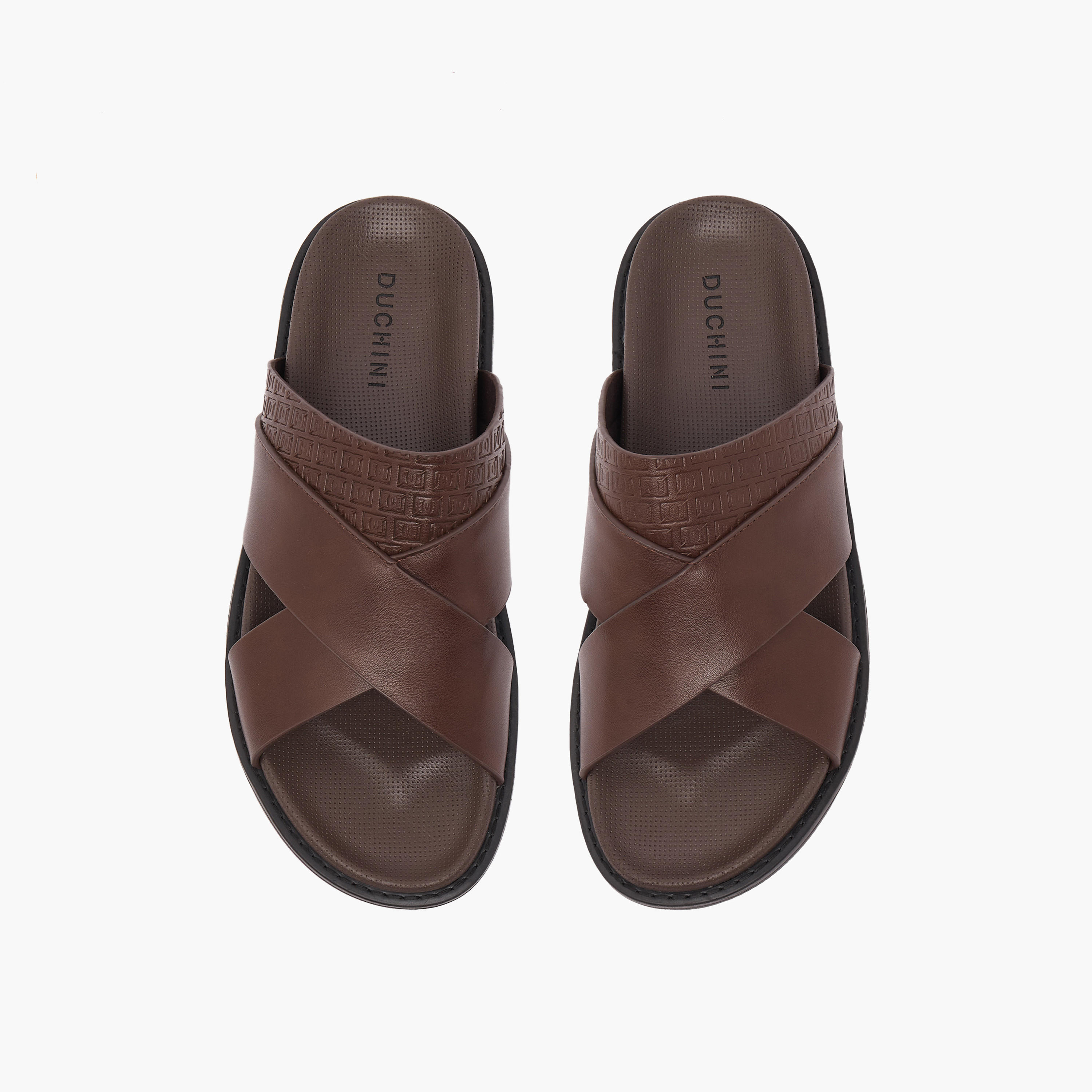 Duchini Men Cross Strap Comfort Sandals-men-shoes-sandals-image-1