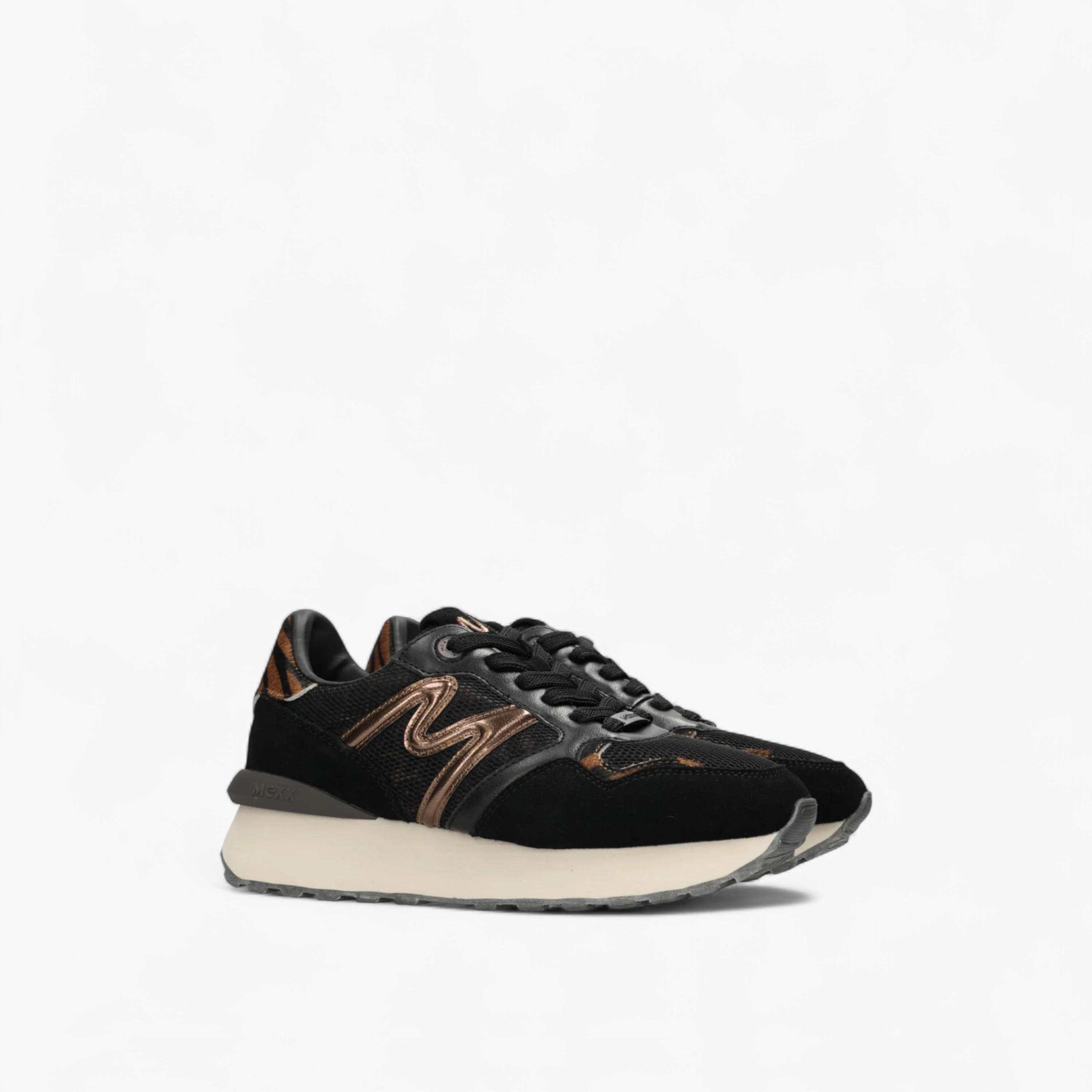 Mexx Panelled Lace-Up Sneakers-women-shoes-sneakers-image-1