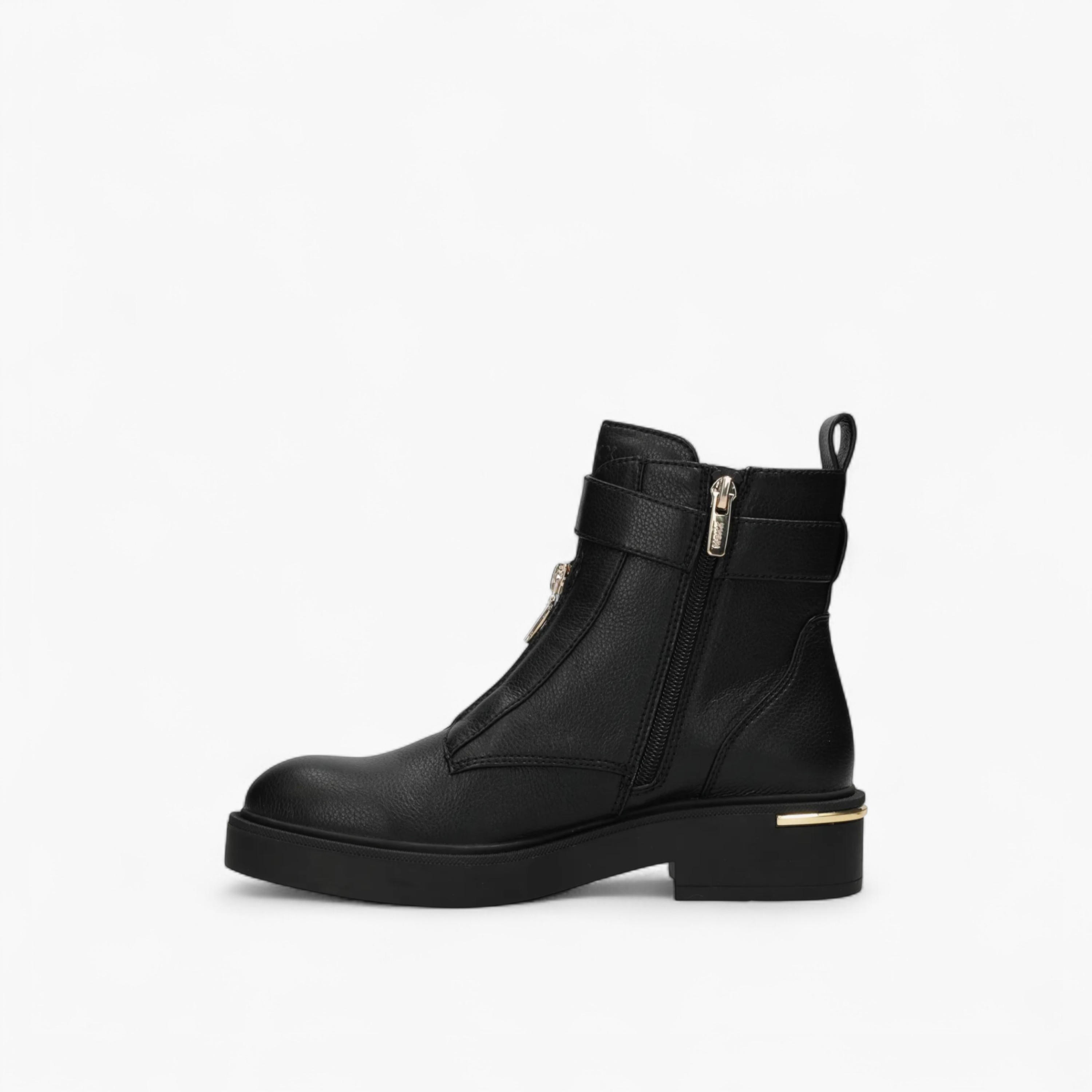 بوت طول كاحل بسحاب إغلاق وزينة ميتاليك من مكس-women-shoes-boots-image-4