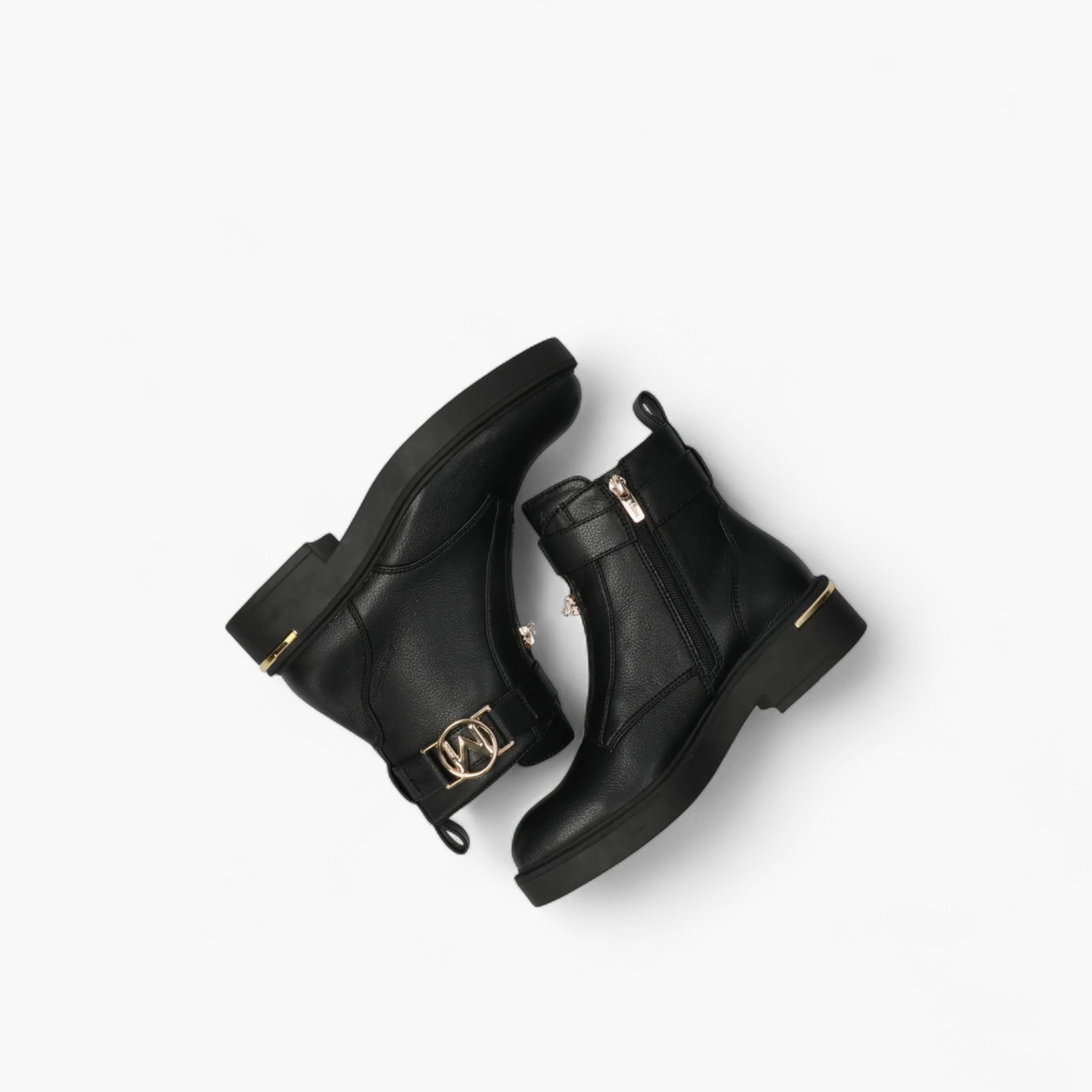 بوت طول كاحل بسحاب إغلاق وزينة ميتاليك من مكس-women-shoes-boots-image-5