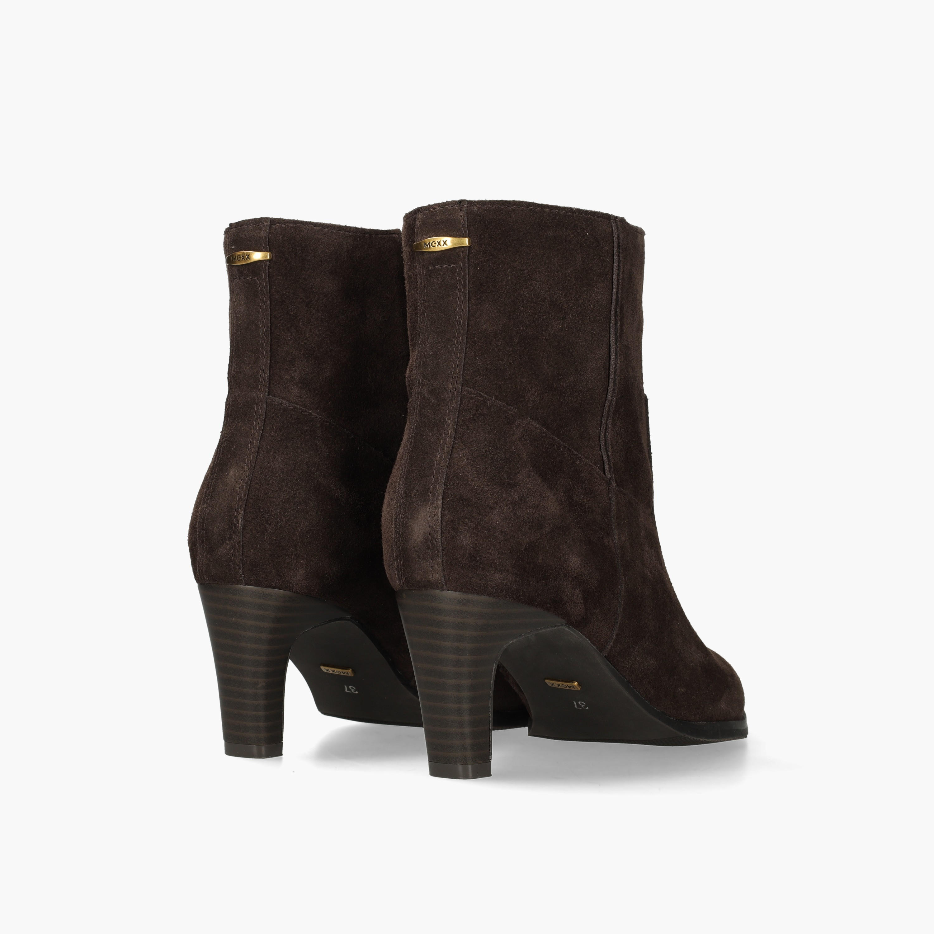 بوت بكاحل للنساء بكعب عريض وملمس بارز من مكس-women-shoes-boots-image-4