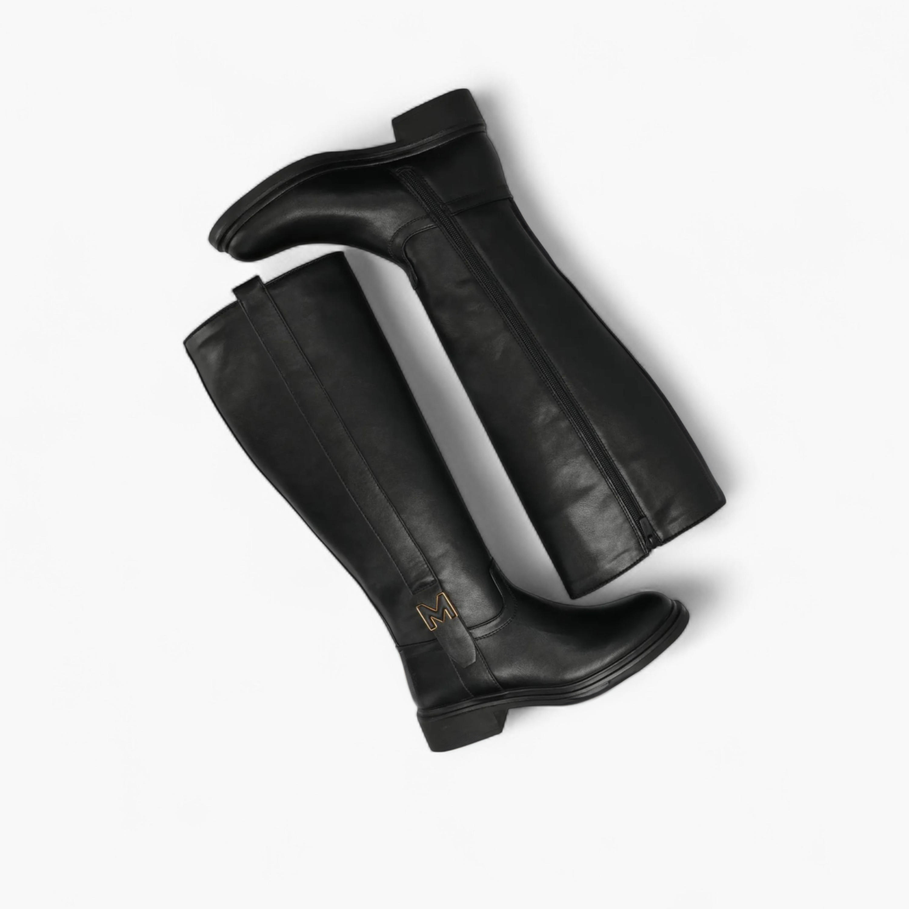 بوت سادة طويل بسحّاب إغلاق من ميكس-women-shoes-boots-image-5