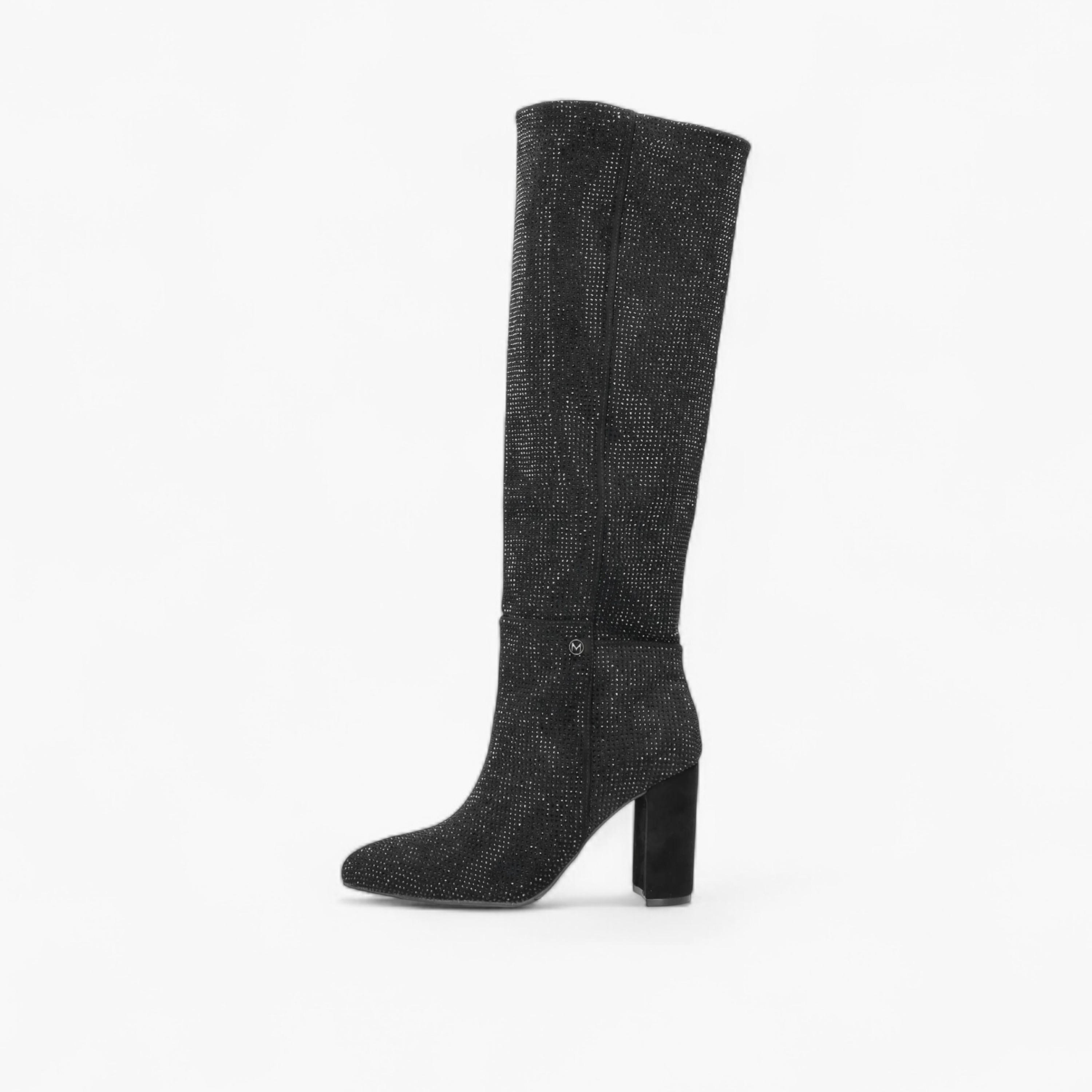 بوت طويل بتزيينات وبكعب عريض من ميكس-women-shoes-boots-image-7