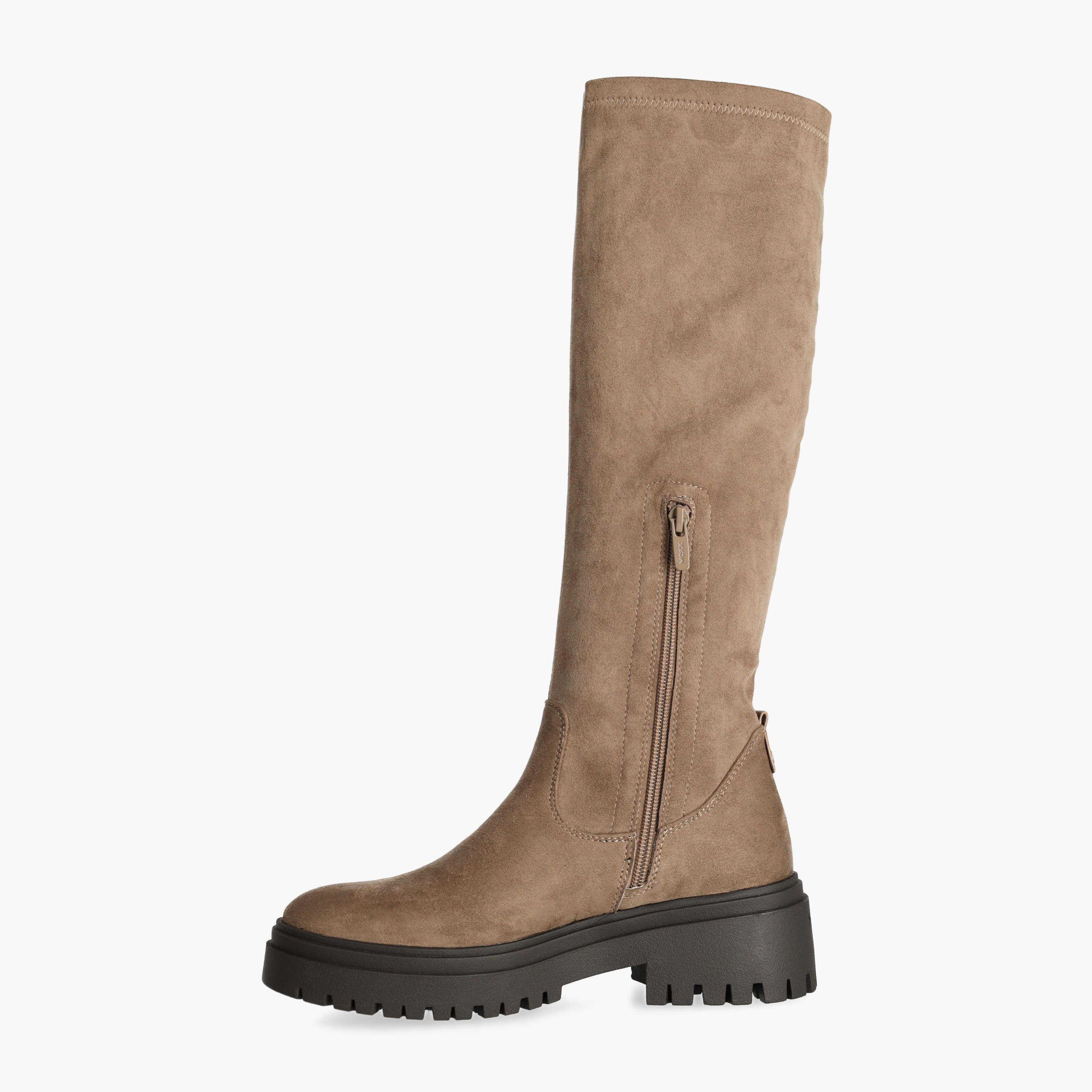 بوت طويل بارز الملمس أوبري للنساء من ميكس-women-shoes-boots-image-1