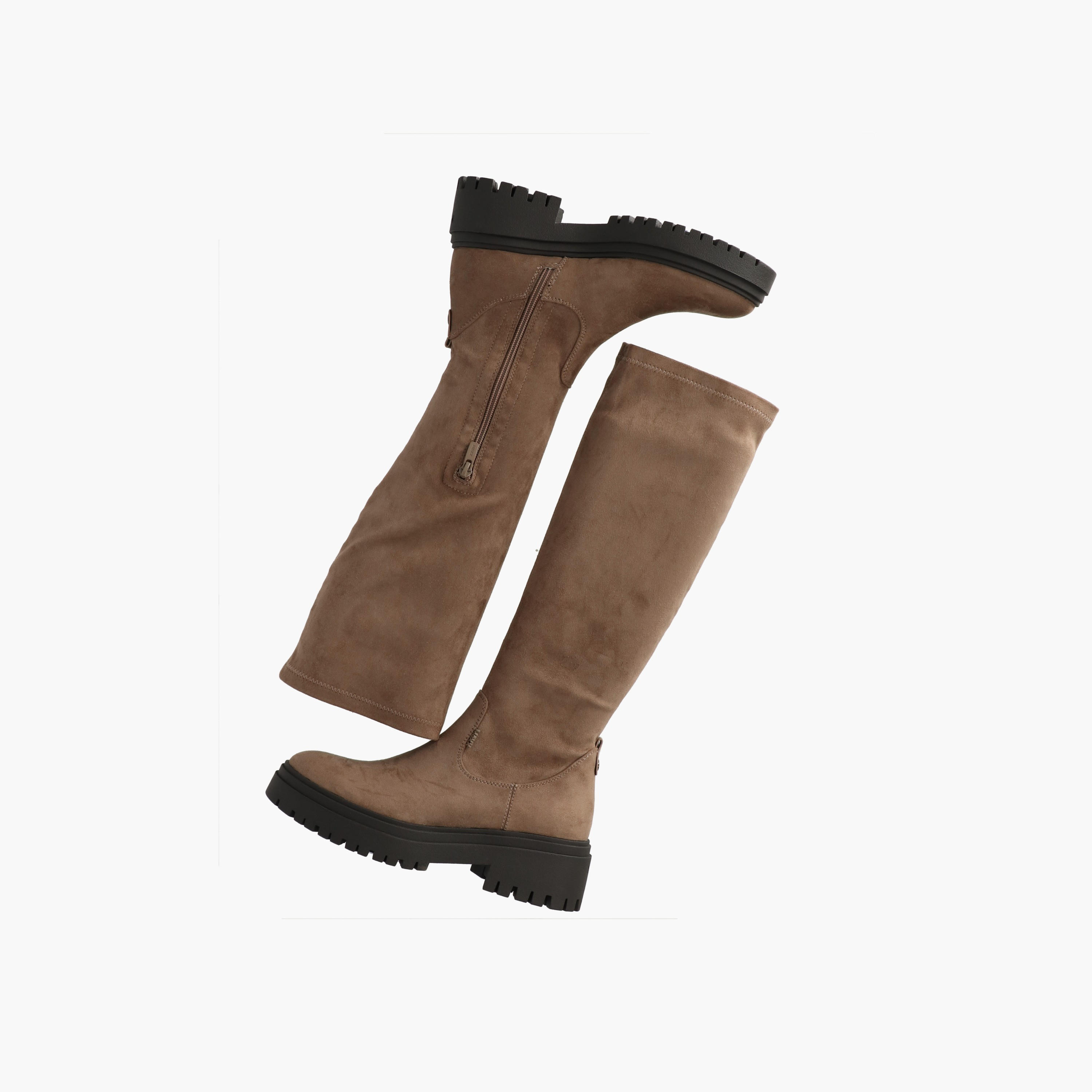 بوت طويل بارز الملمس أوبري للنساء من ميكس-women-shoes-boots-image-2