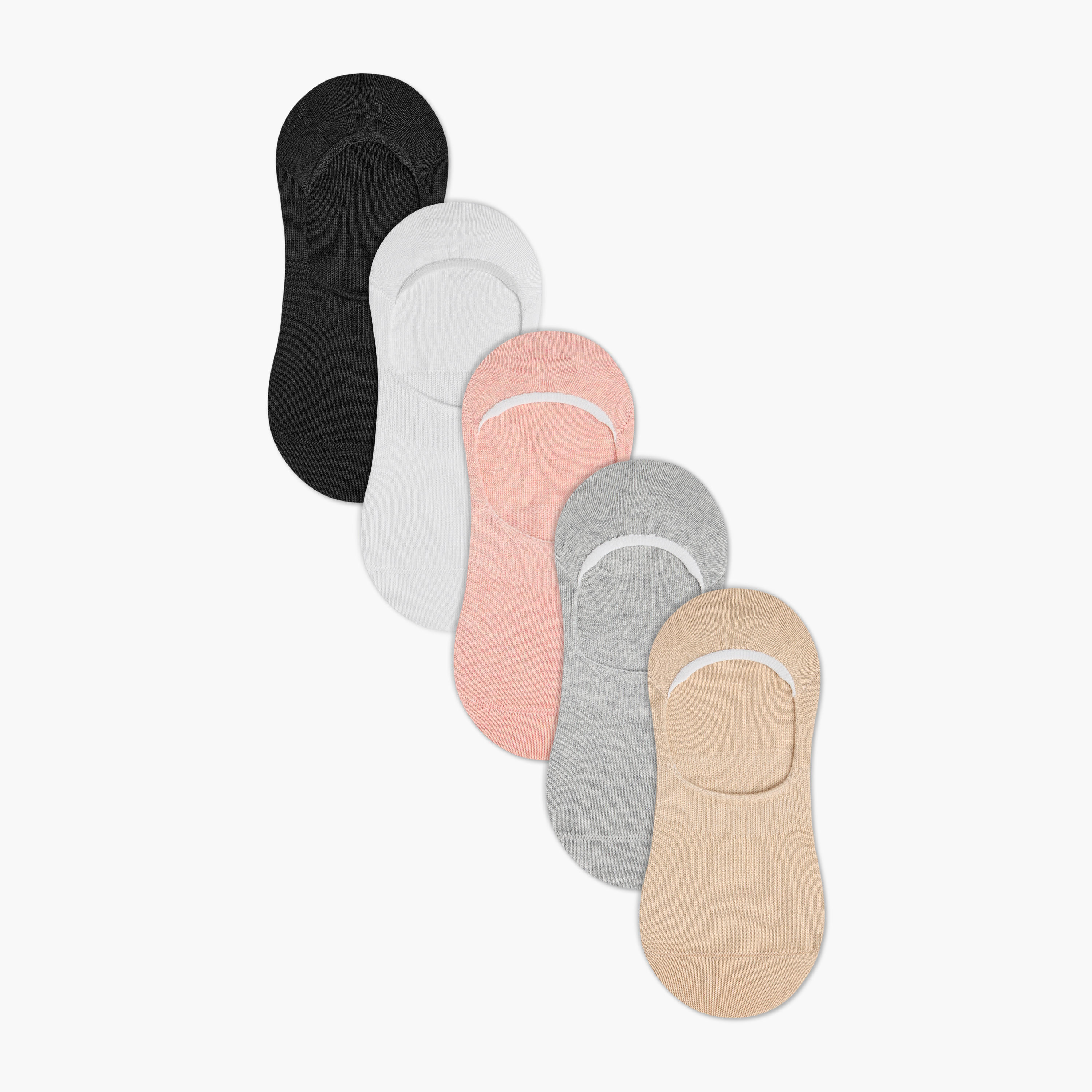 Flora Bella Pack of 5 No Show Socks-women-socksandstockings-image-1