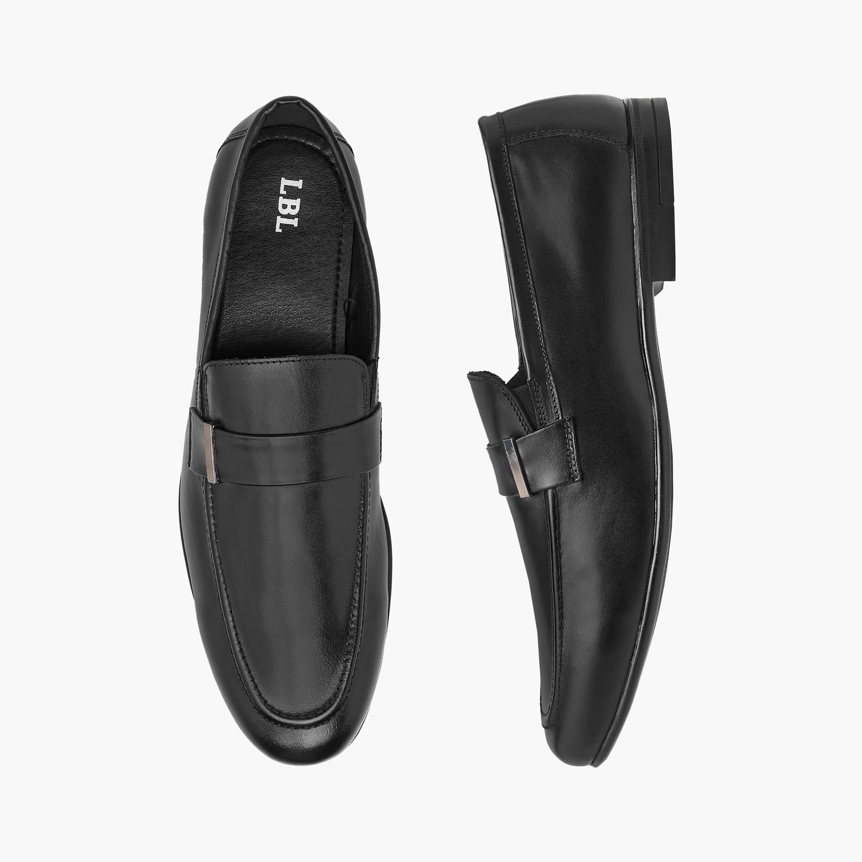 LBL by Shoexpress Solid Slip-On Loafers-men-shoes-formalshoes-image-1