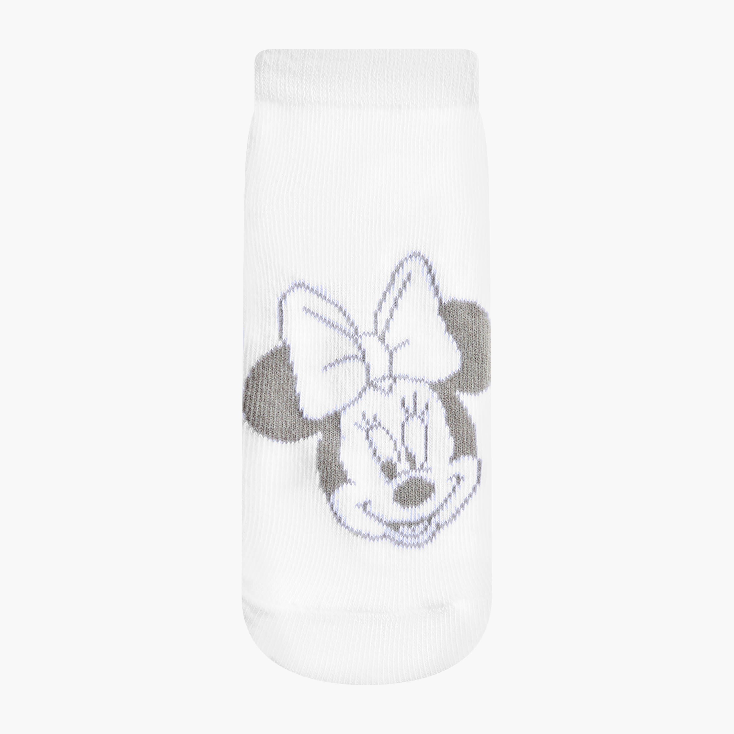 Disney Minnie Mouse Print Ankle Length Socks - Set of 3-girls-accessories-socks-image-2