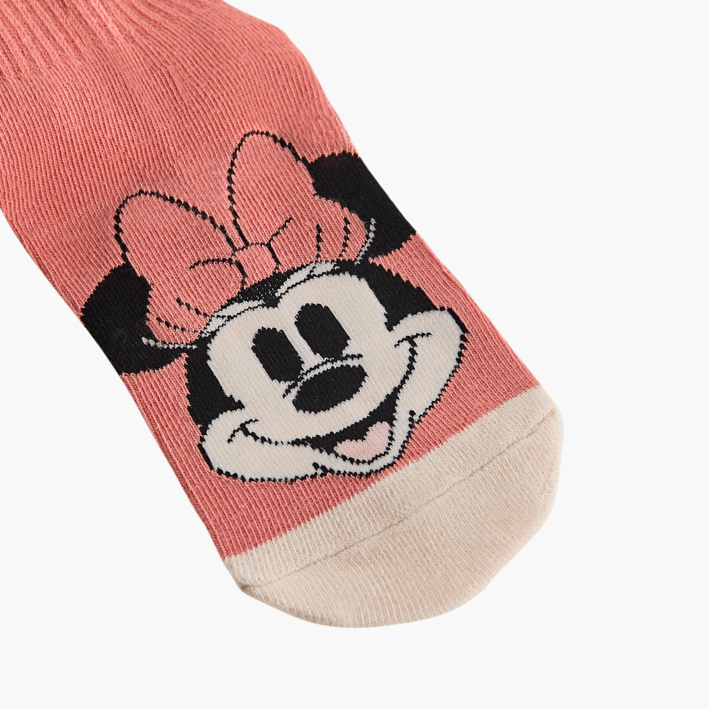 Disney Minnie Mouse Print Crew Length Socks - Set of 3-girls-accessories-socks-image-5