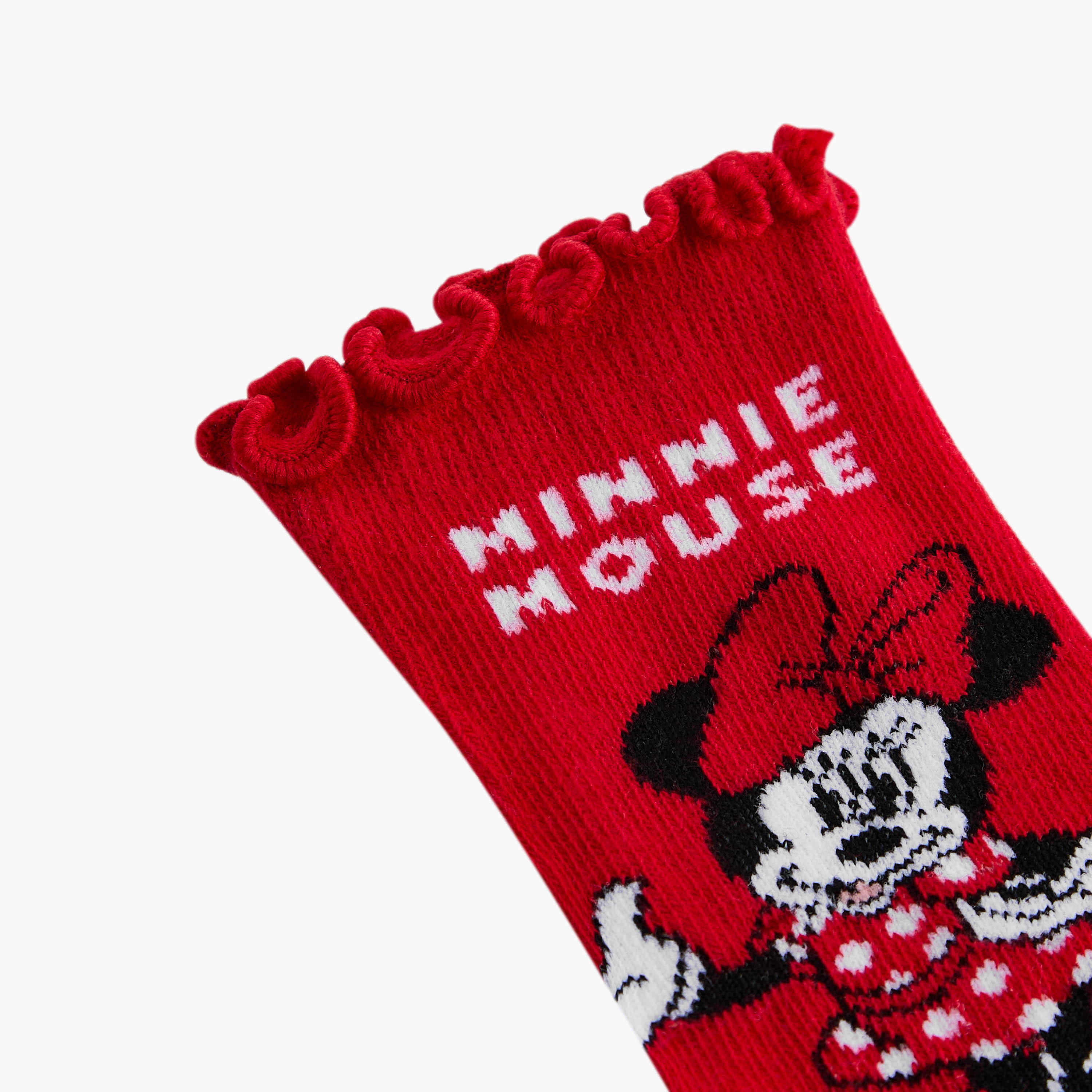 Disney Minnie Mouse Print Ankle Length Socks - Set of 3-girls-accessories-socks-image-5