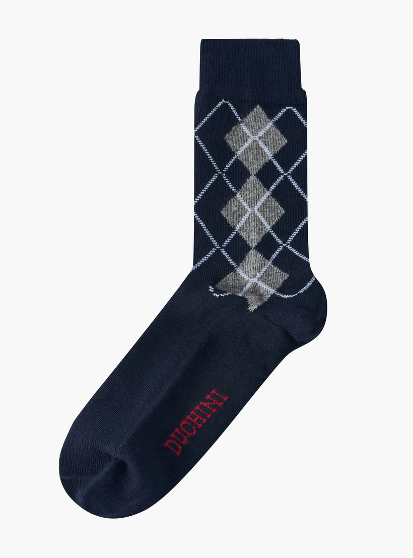 Duchini Pack of 5 Crew Length Cotton Socks-women-socksandstockings-image-2
