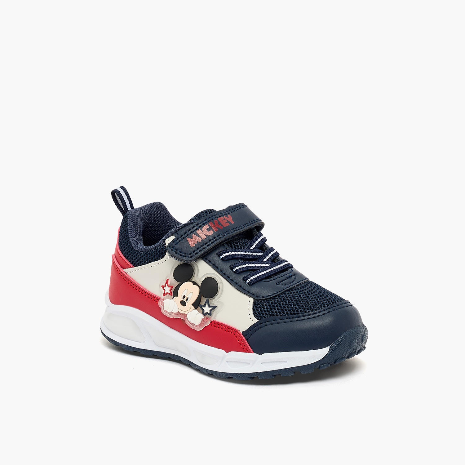 Disney Boys Mickey Mouse Applique Light-Up Ankle Sneakers-boys-shoes-sneakers-image-2
