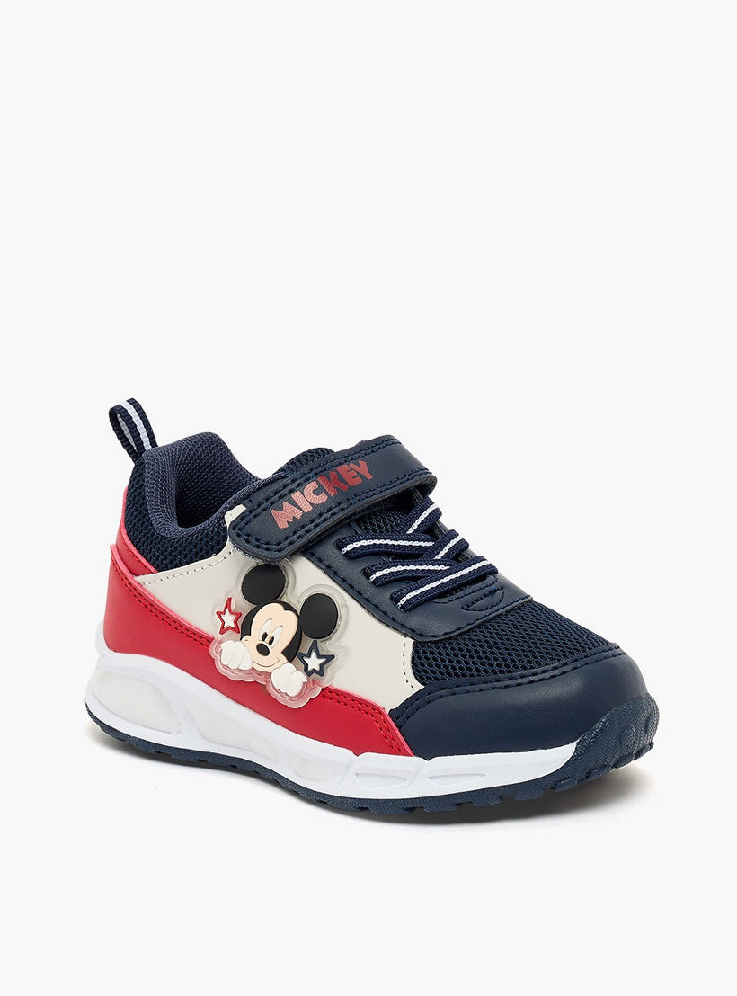 Disney Boys Mickey Mouse Applique Light-Up Ankle Sneakers-boys-shoes-sneakers-image-2