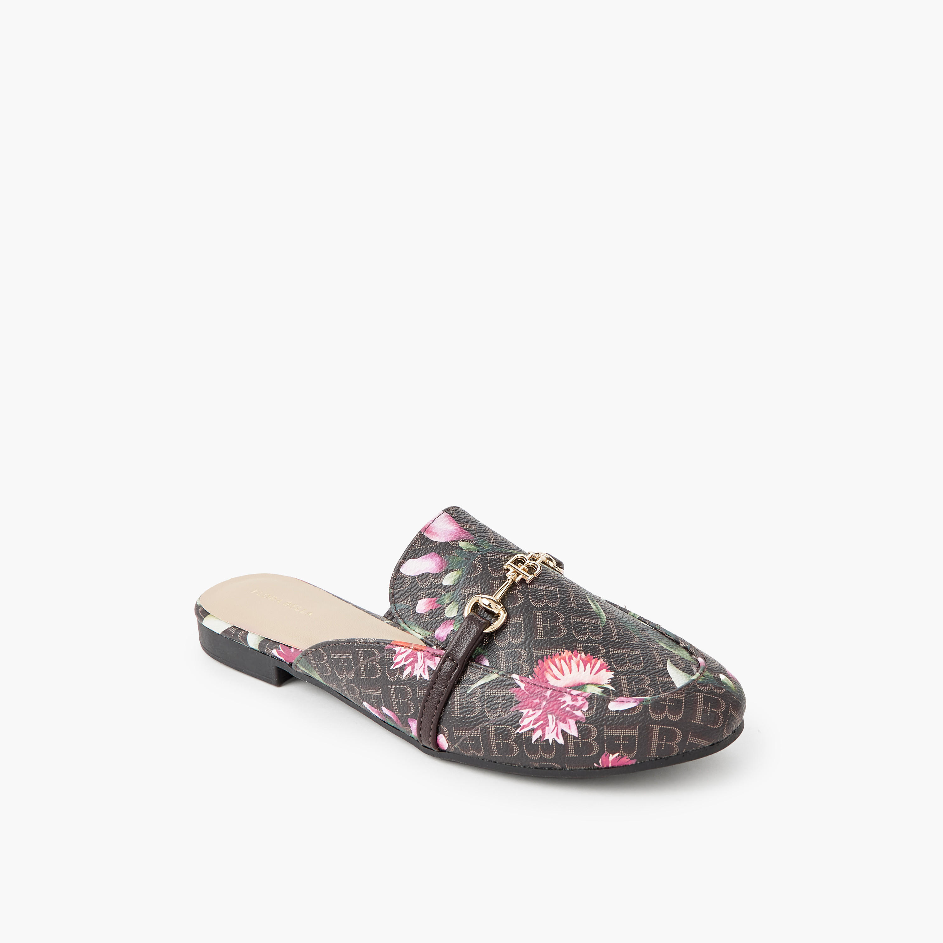 حذاء ميول بطبعات مونوجرام للنساء من فلورا بيلا-women-shoes-flats-mules-image-2