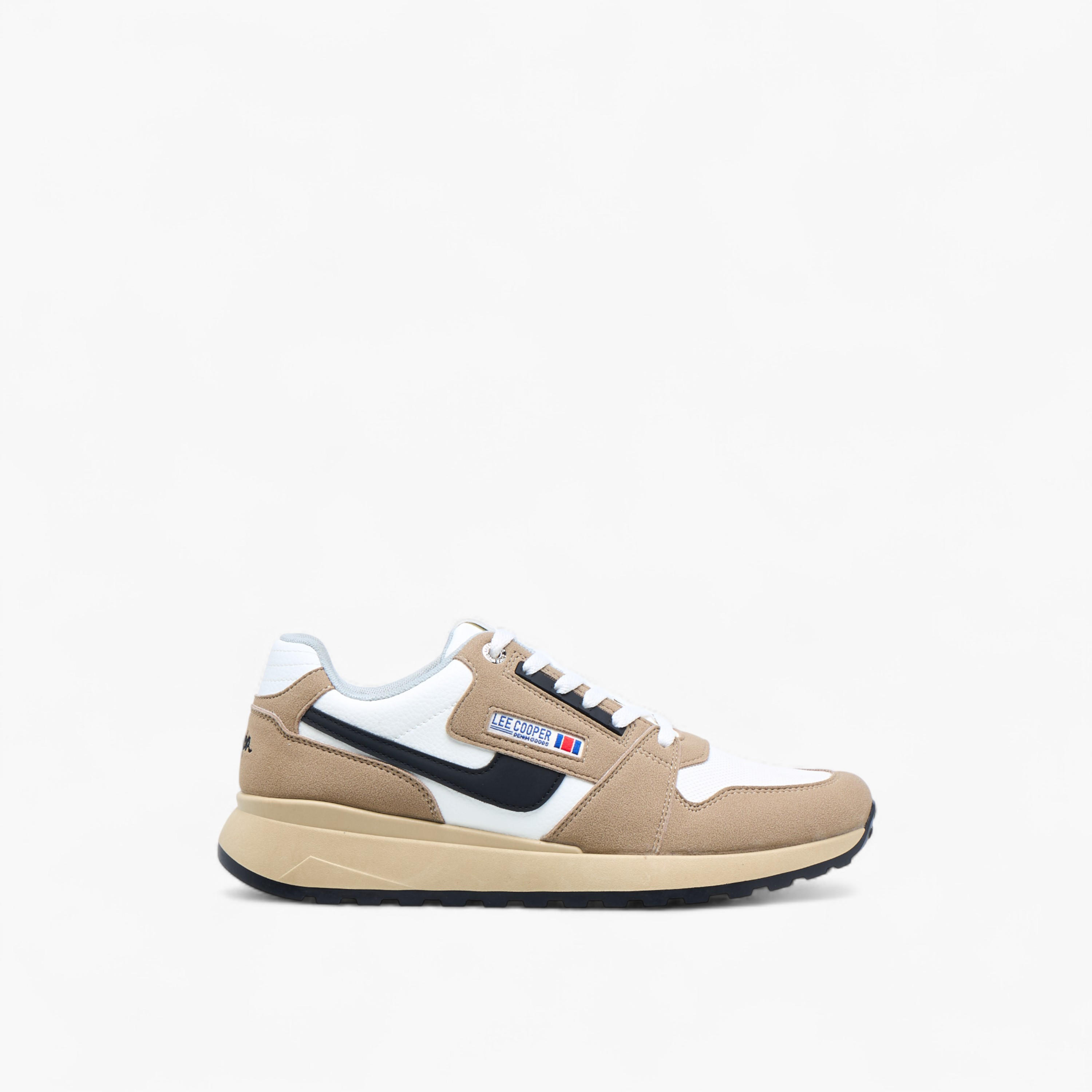Lee Cooper Men's Panelled Lace-Up Sneakers-men-shoes-sneakers-image-3