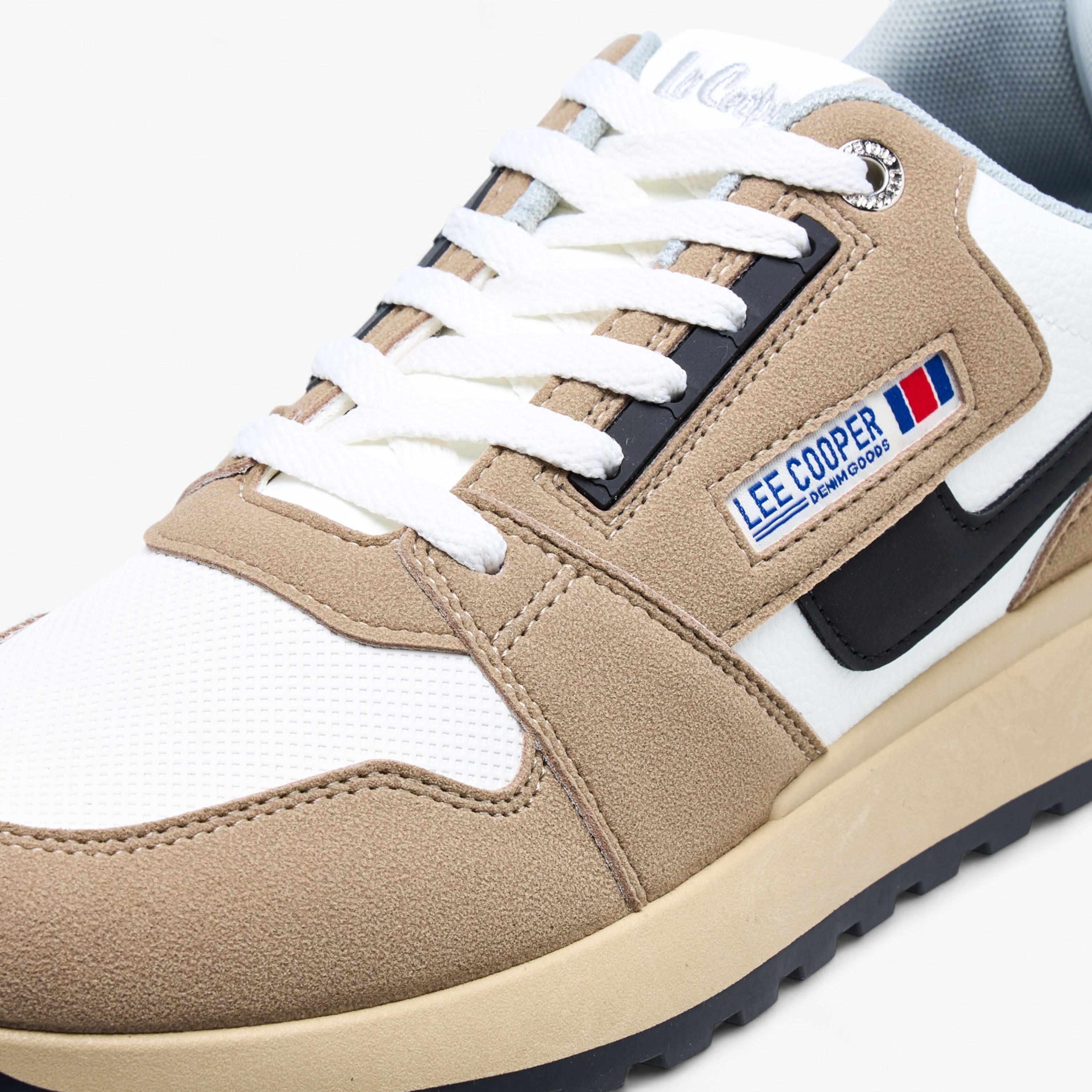 Lee Cooper Men's Panelled Lace-Up Sneakers-men-shoes-sneakers-image-4