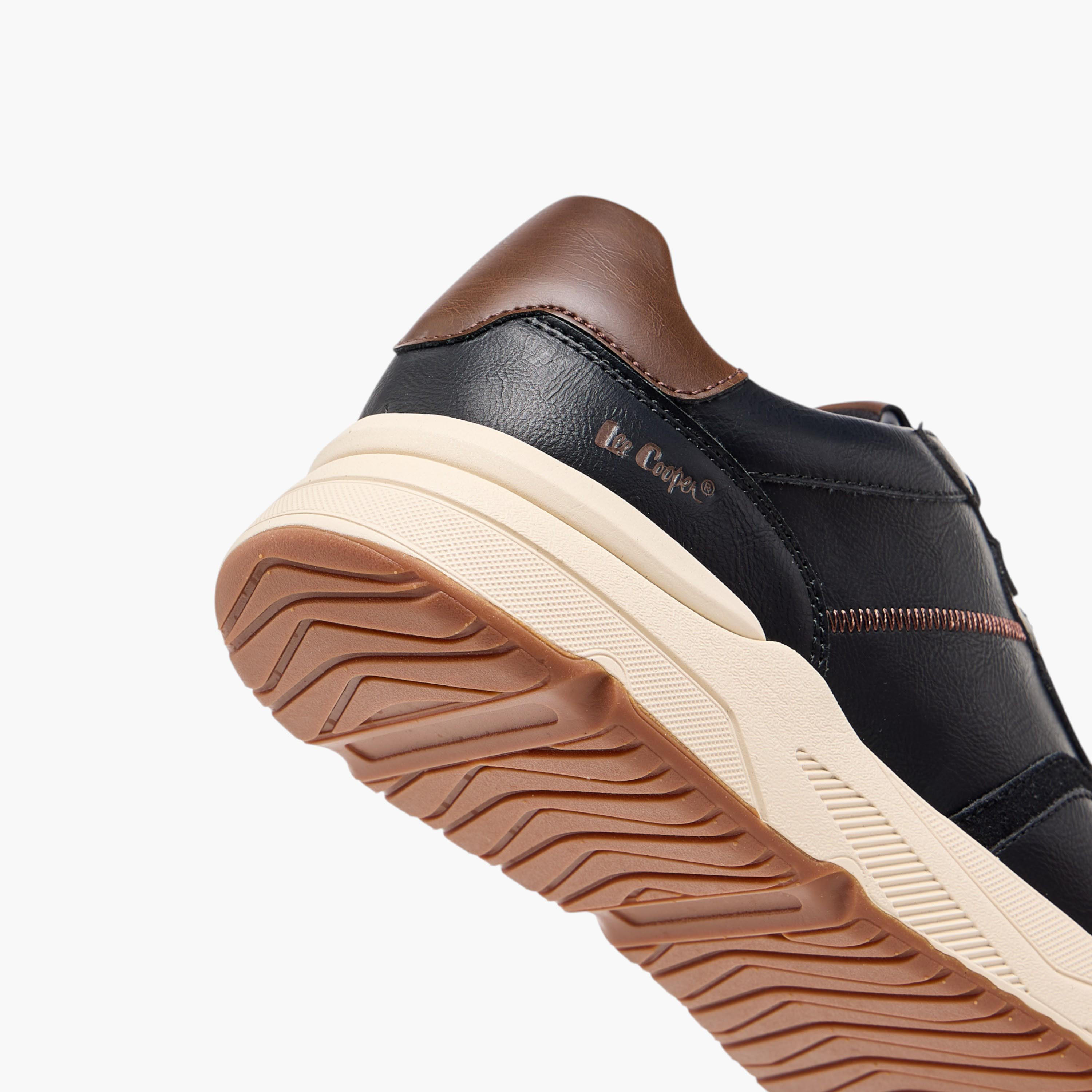 Lee Cooper Men's Panelled Lace-Up Sneakers-men-shoes-sneakers-image-5