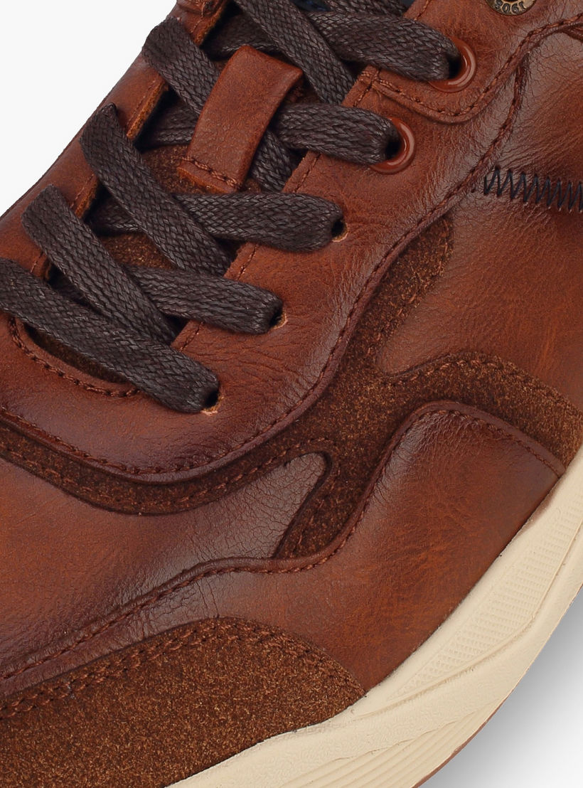 Lee Cooper Men's Panelled Lace-Up Sneakers-men-shoes-sneakers-image-4