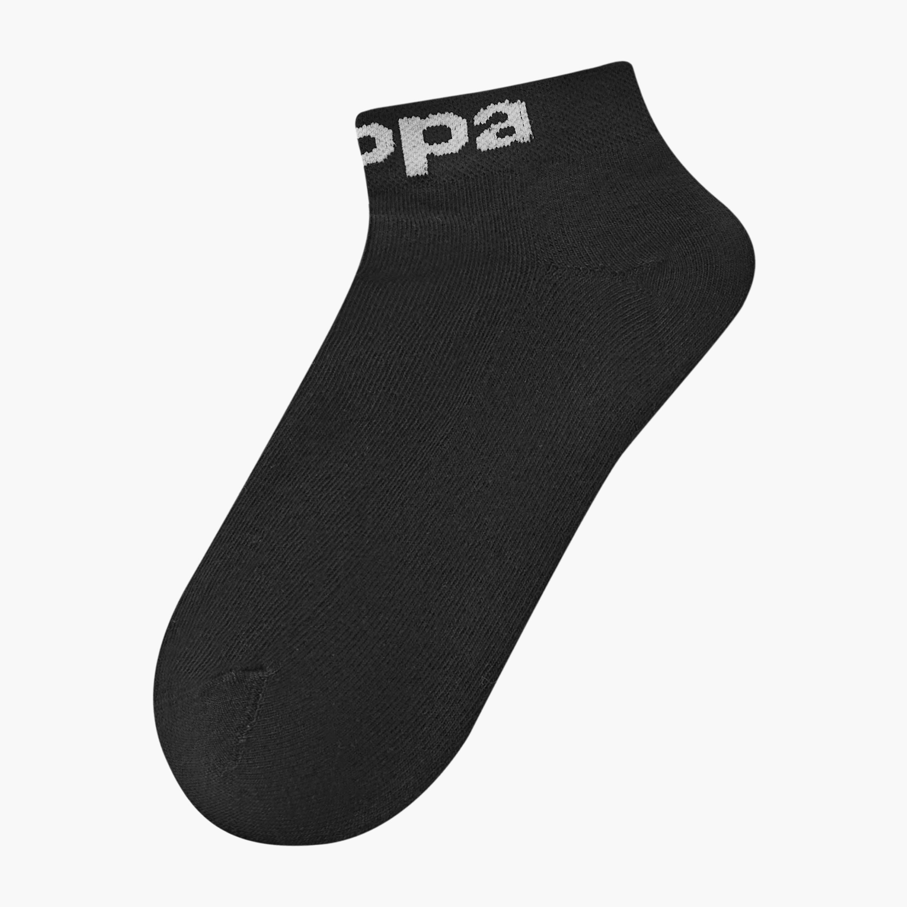 طقم جوارب طول الكاحل 3 أزواج بطبعات شعار من كابا-men-socks-image-2