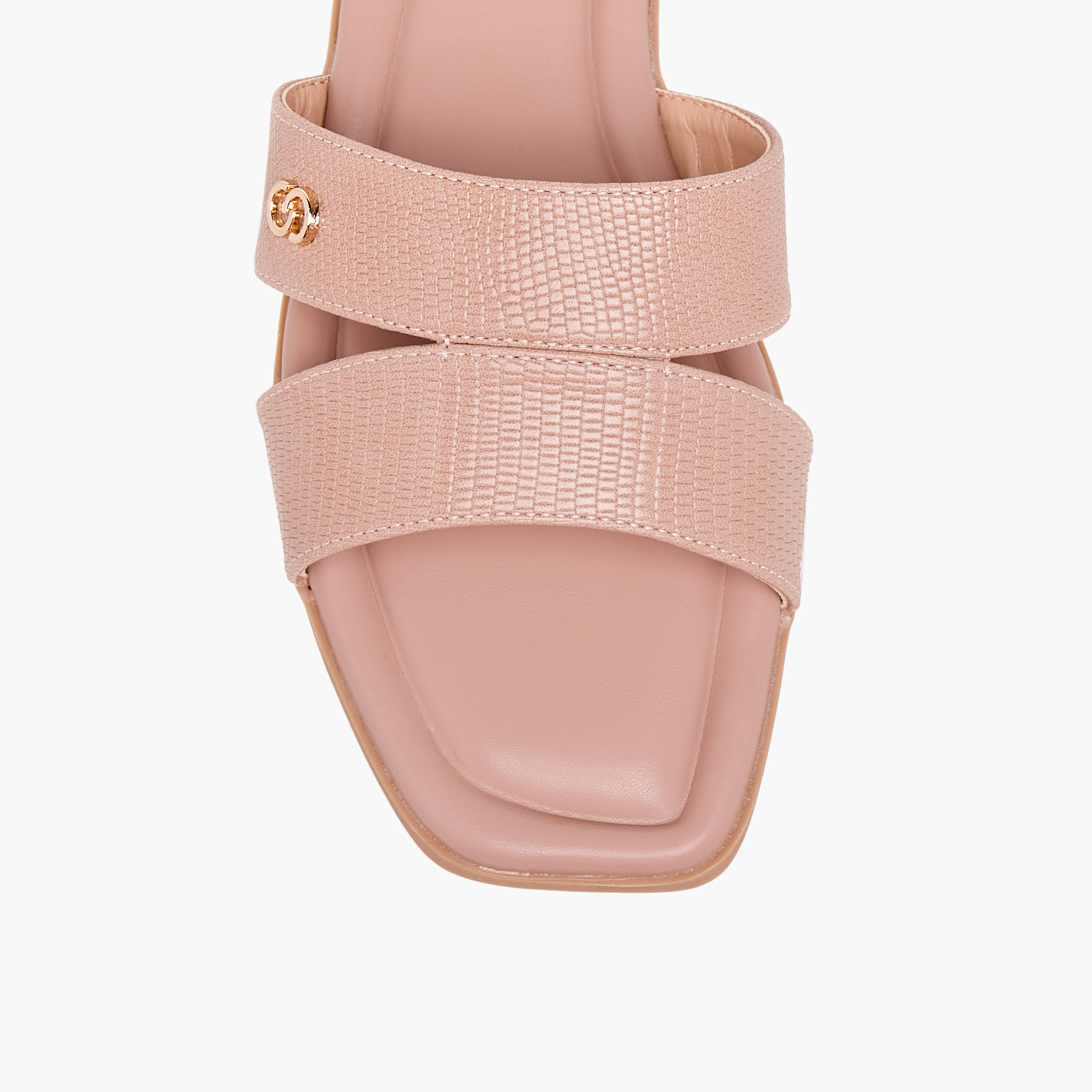 صندل مسطح سهل الارتداء وبارز الملمس للنساء من سيليست-women-shoes-flats-sandals-image-4