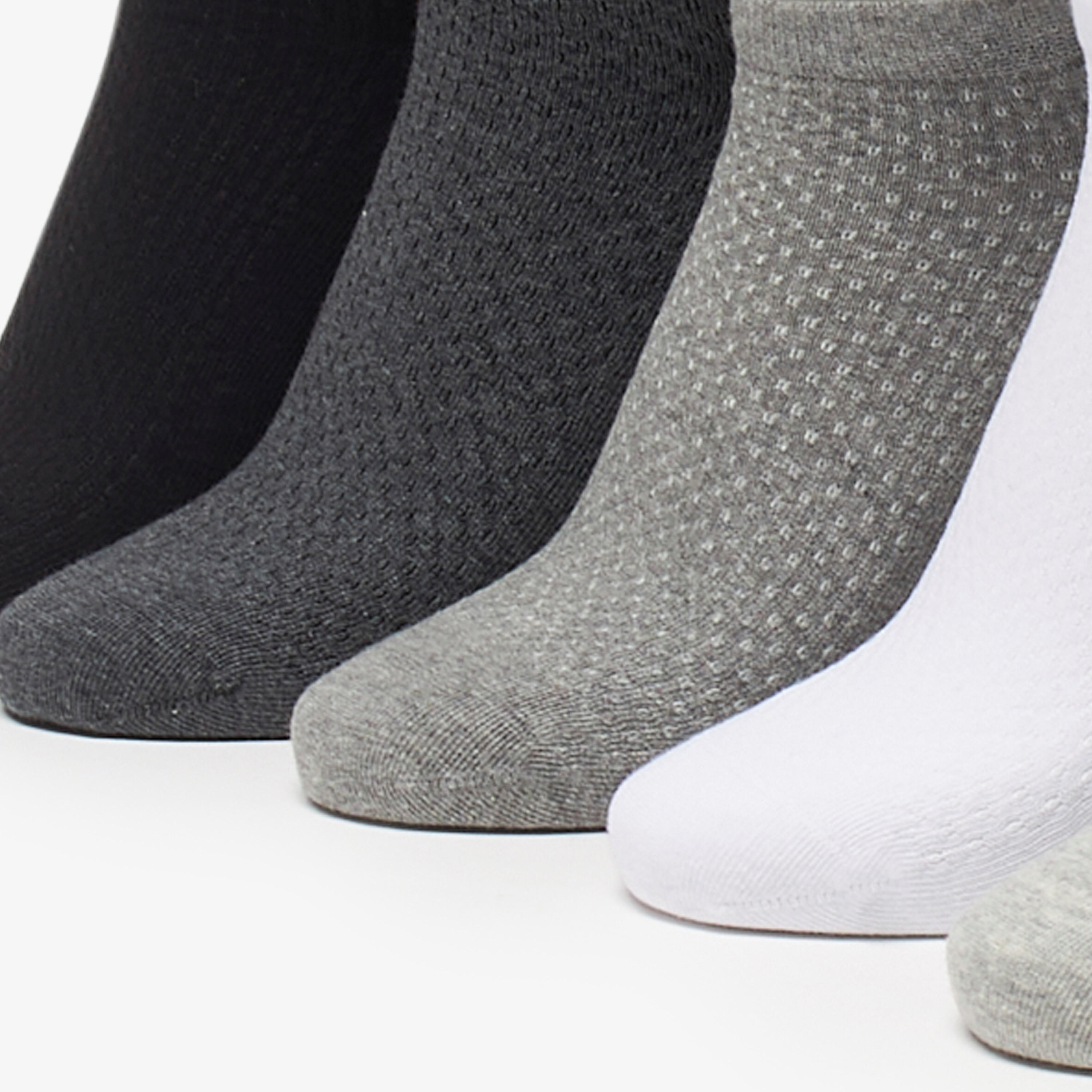 Celeste Solid Ankle Length Socks - Set of 7-women-socksandstockings-image-3