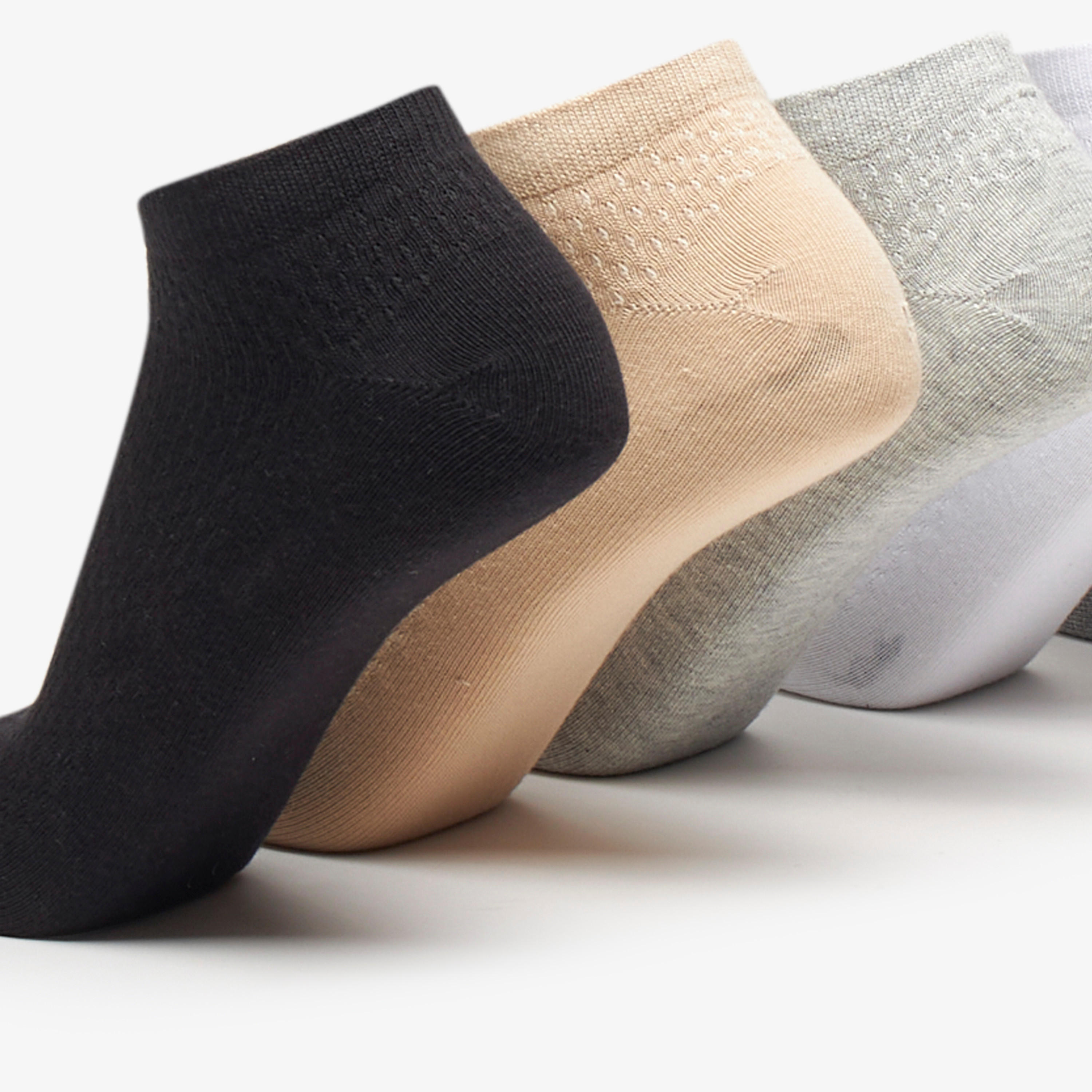 Celeste Solid Ankle Length Socks - Set of 7-women-socksandstockings-image-5