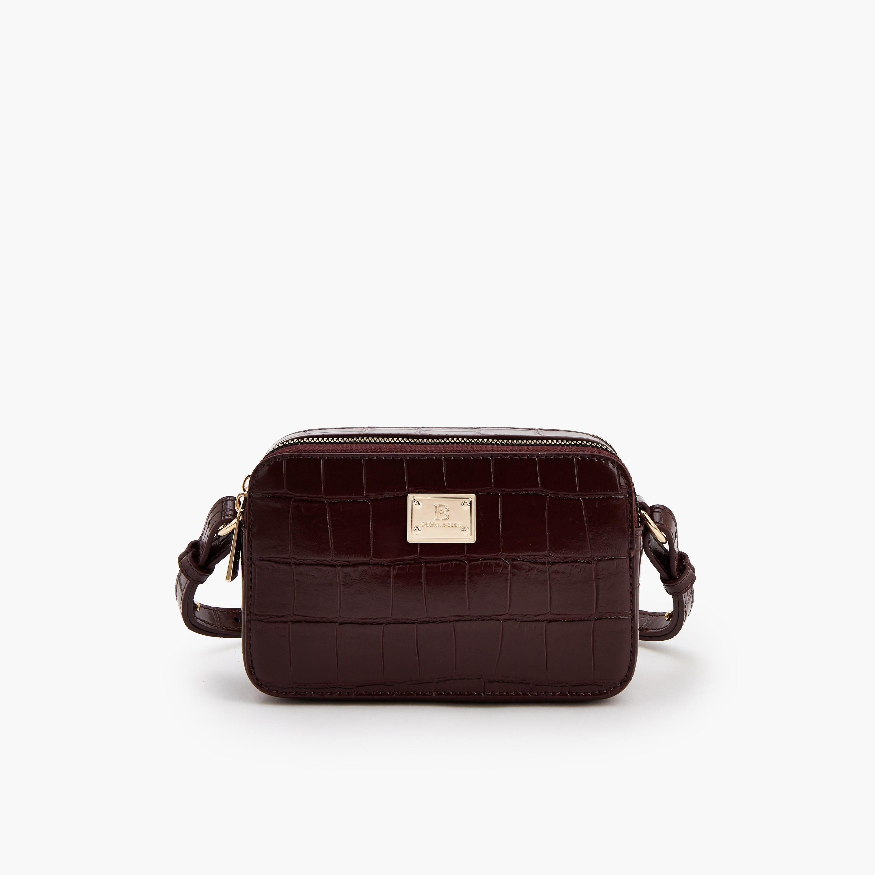 Flora Bella Textured Crossbody Bag with Adjustable Strap-women-bagsandwallets-handbags-image-1