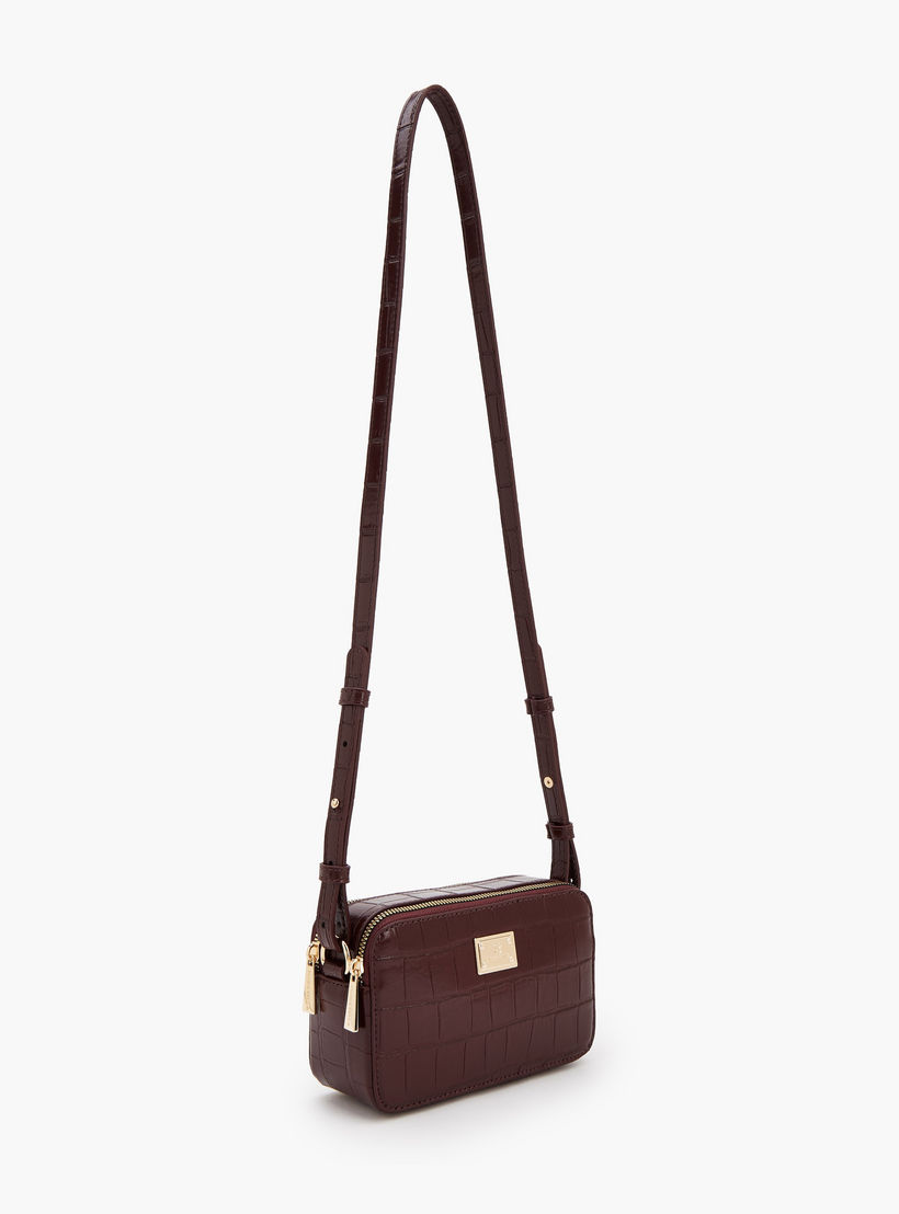 Flora Bella Textured Crossbody Bag with Adjustable Strap-women-bagsandwallets-handbags-image-2