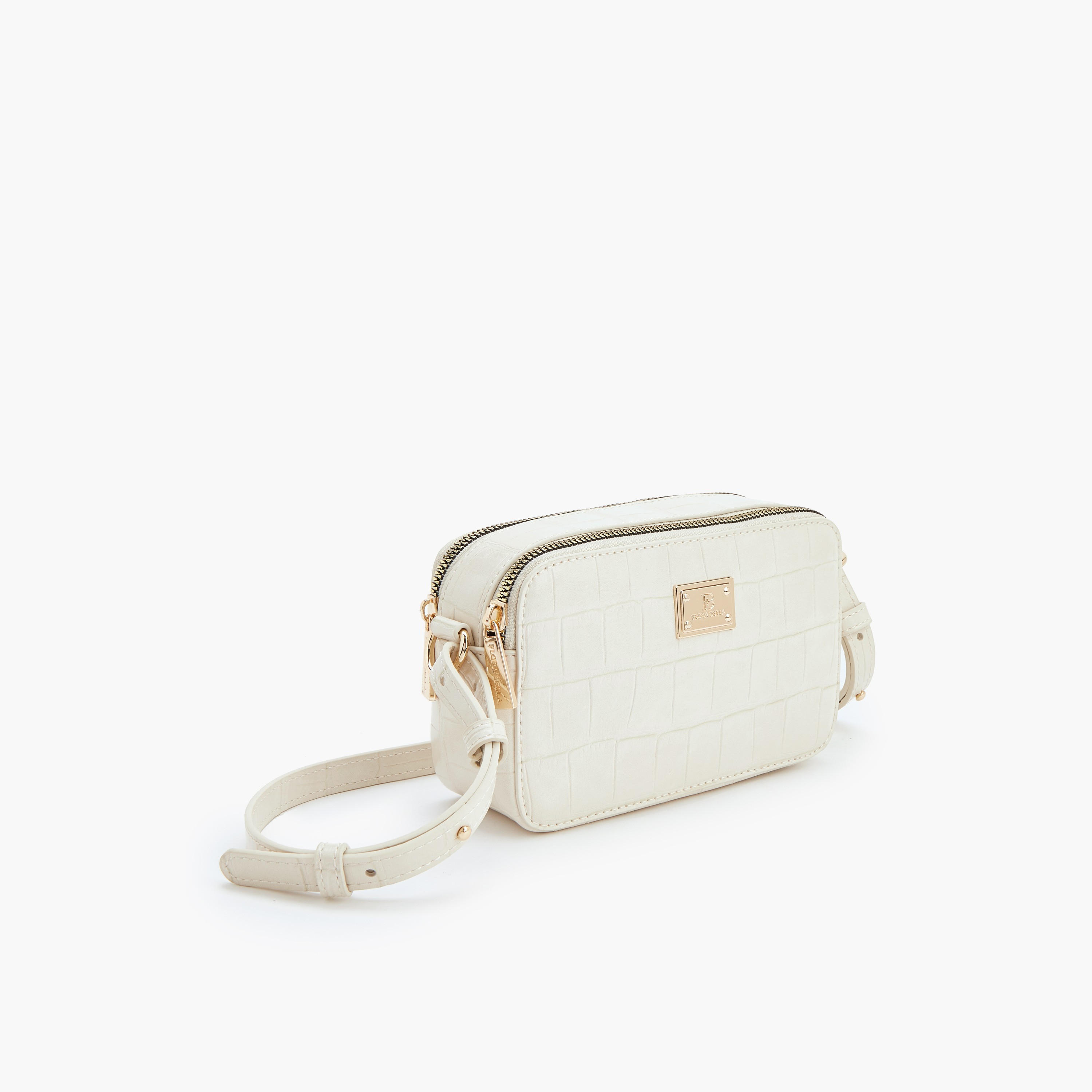 شنطة كروس بودي بارزة الملمس بحزام قابل للتعديل من فلورا بيلا-women-bagsandwallets-handbags-image-3