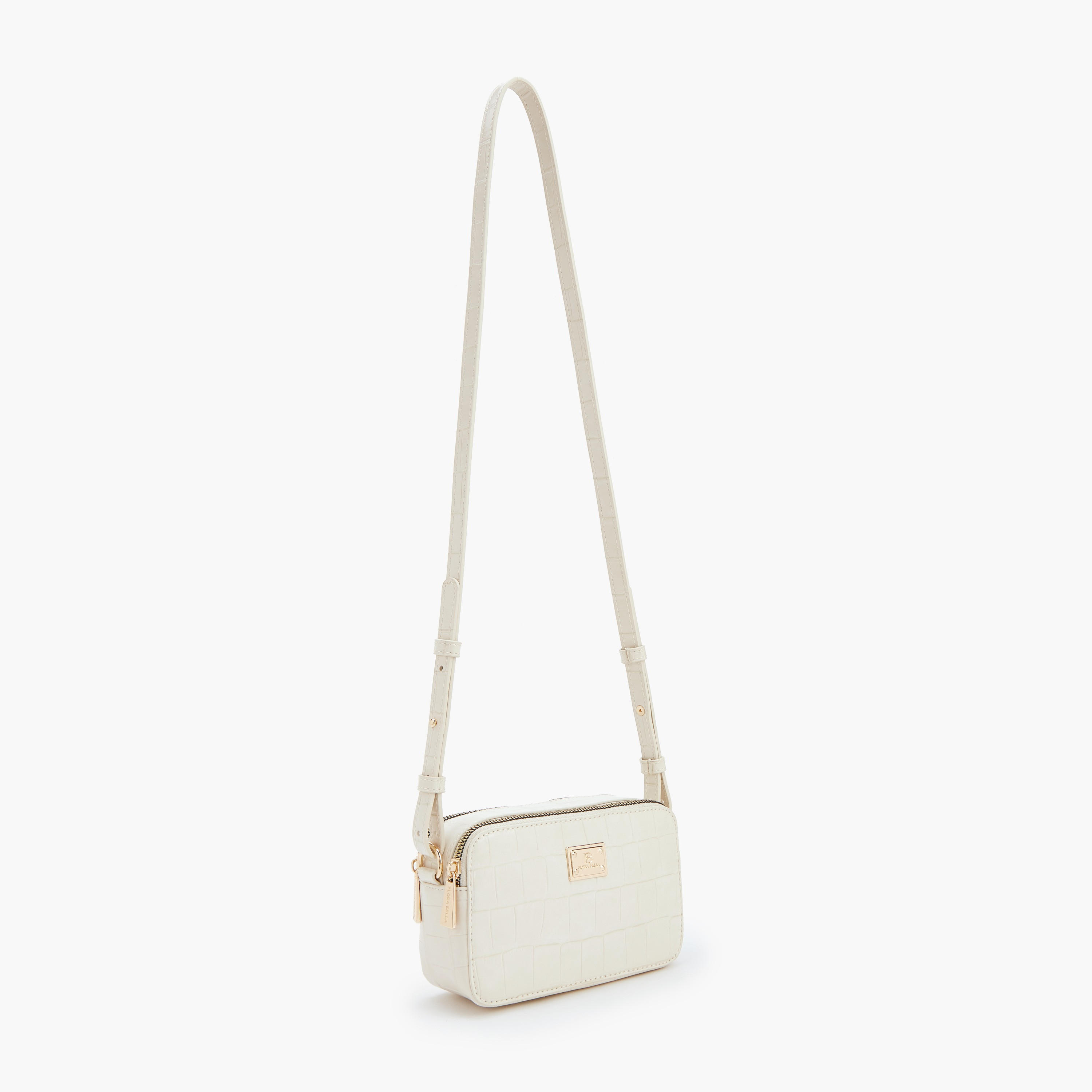 شنطة كروس بودي بارزة الملمس بحزام قابل للتعديل من فلورا بيلا-women-bagsandwallets-handbags-image-2