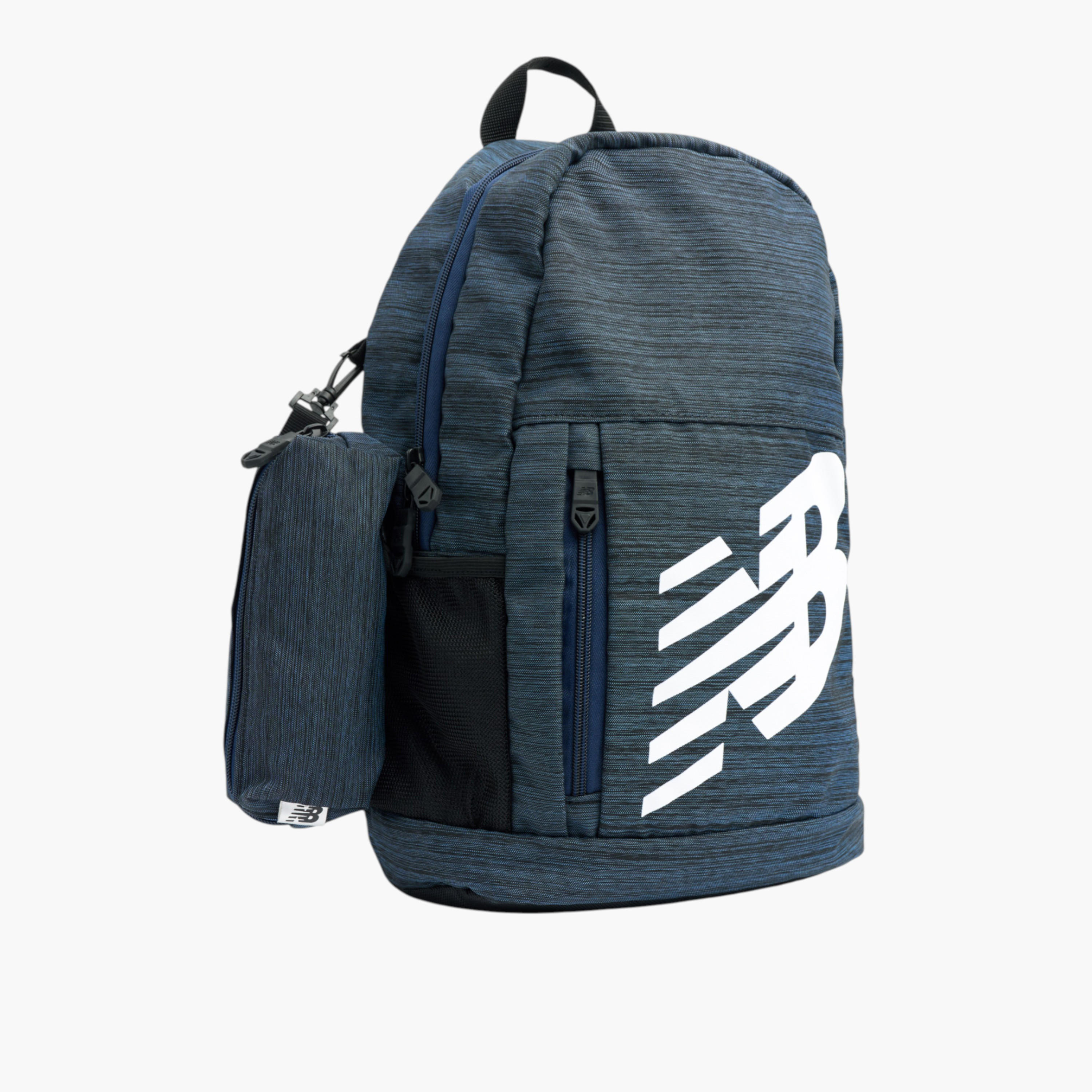 New Balance Logo Print School Backpack with Zip Closure and Pencil Pouch - 14x28x43 cms-boys-accessories-bagsandbackpacks-image-2