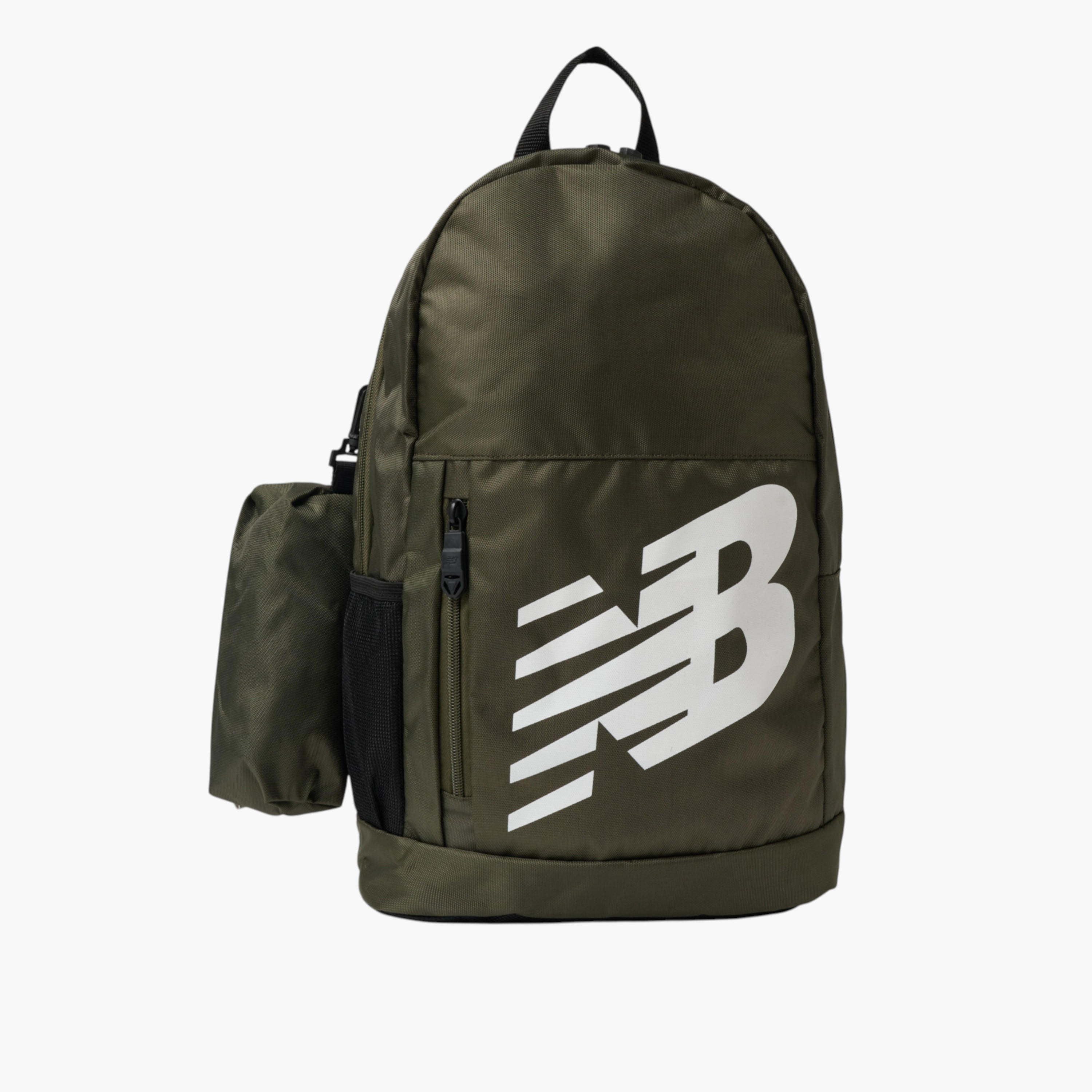 شنطة ظهر مدرسية بطبعات شعار مع مقلمة من نيو بالانس - 14x28x43 سم-boys-accessories-bagsandbackpacks-image-1