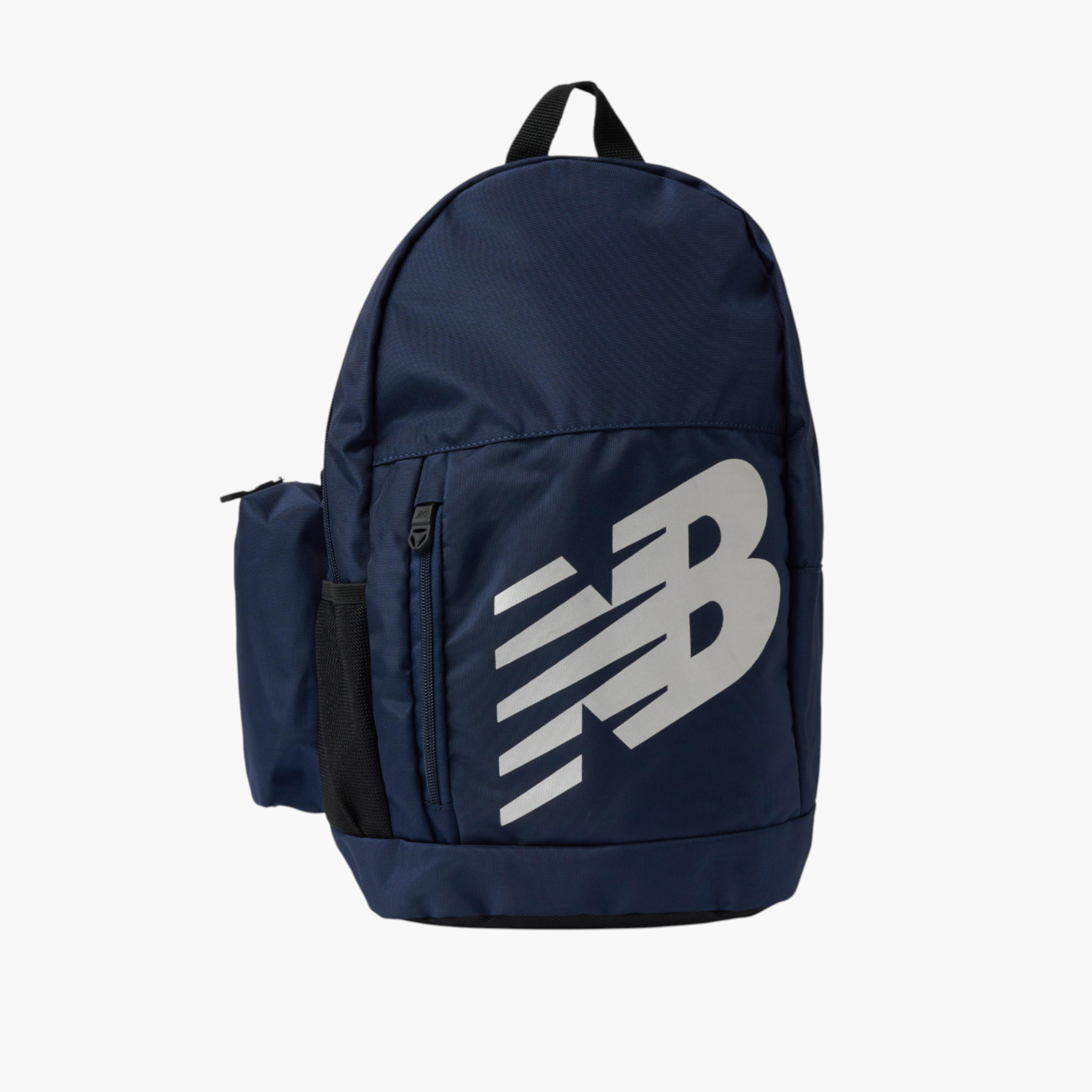 شنطة ظهر مدرسية بطبعات شعار مع مقلمة من نيو بالانس - 14x28x43 سم-boys-accessories-bagsandbackpacks-image-1