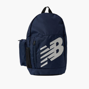 New Balance Logo Print School Backpack with Pencil Pouch - 14x28x43 cm-school-image-1