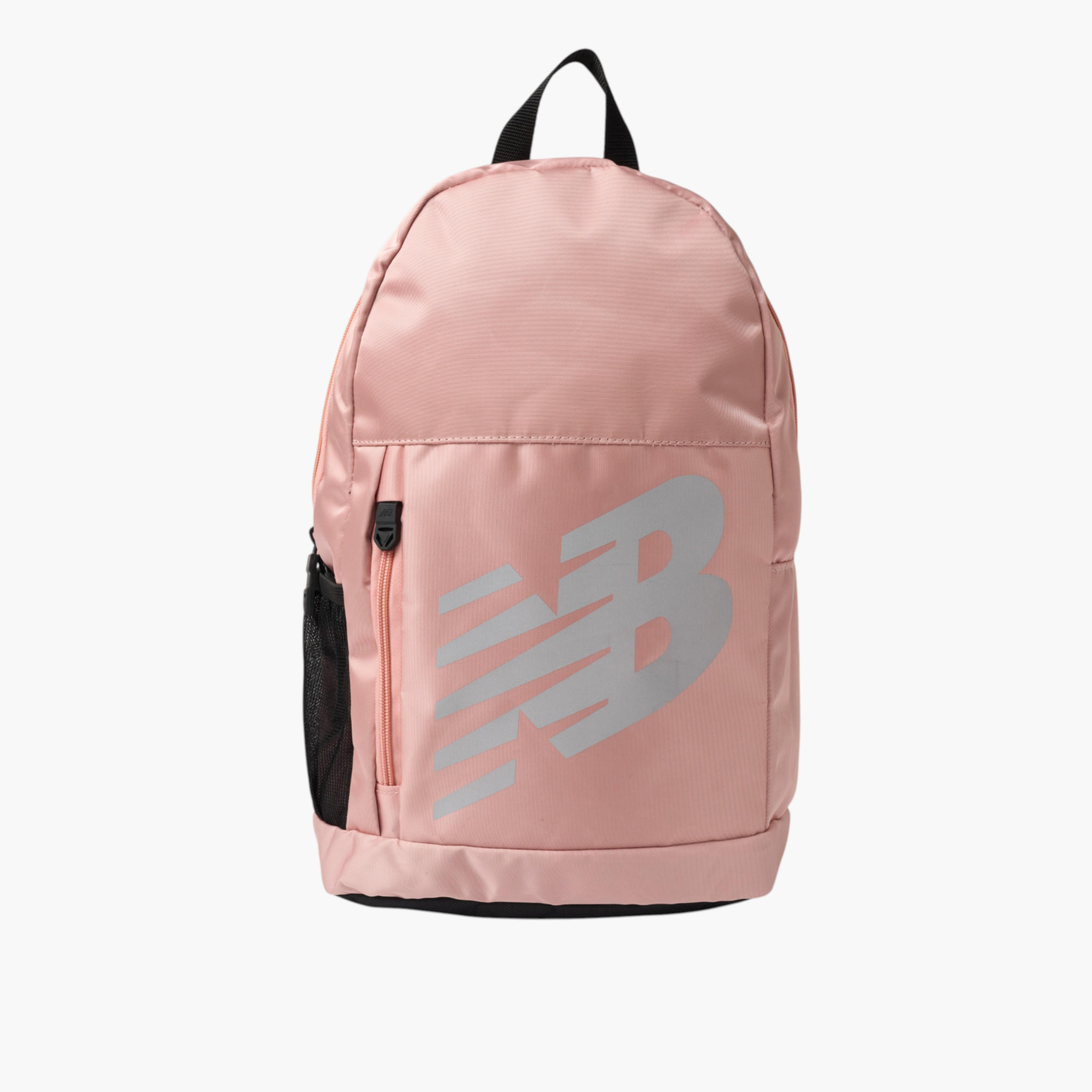 New Balance Logo Print School Backpack with Adjustable Shoulder Straps - 14x28x43 cm-school-bagsandbackpacks-backpacks-image-1