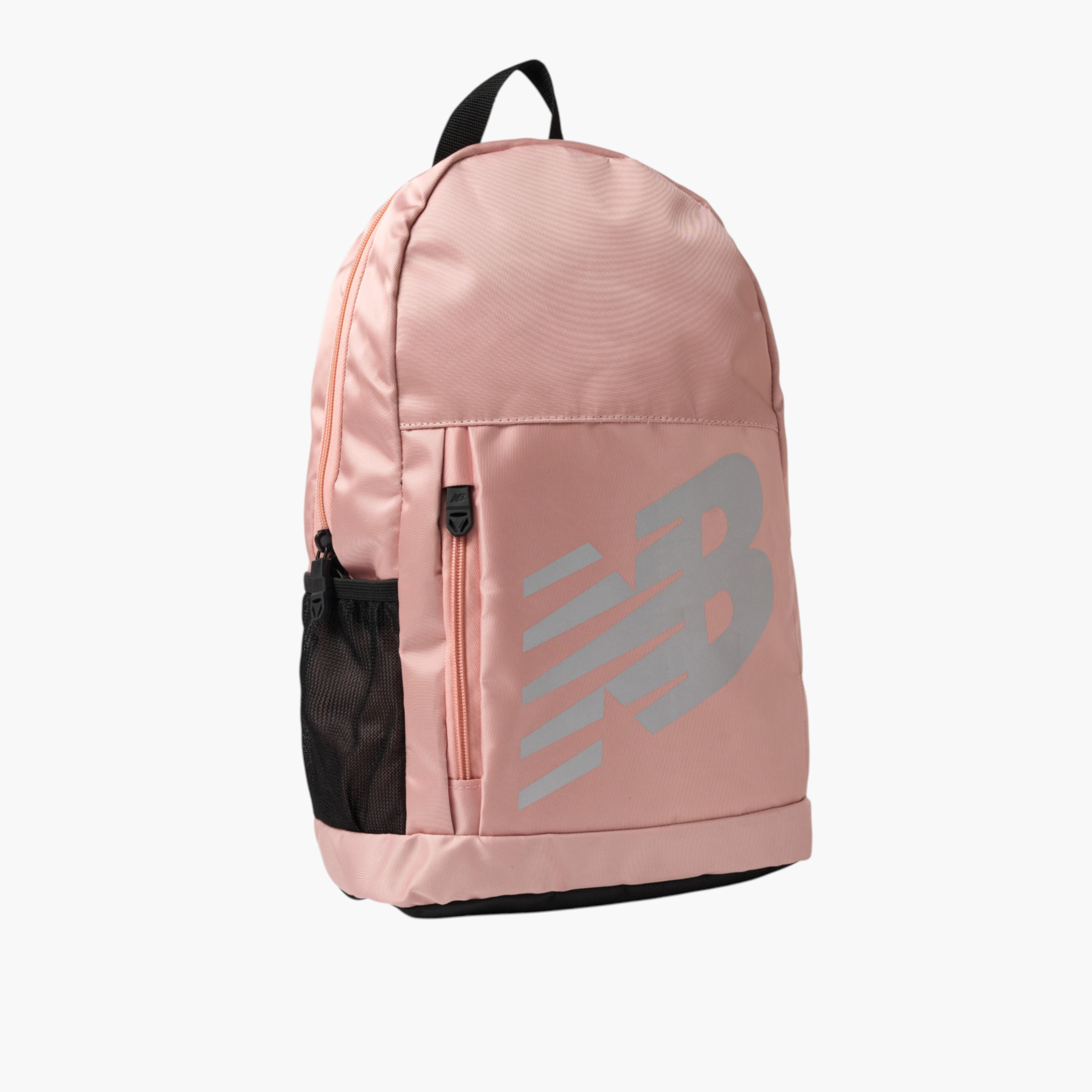 New Balance Logo Print School Backpack with Adjustable Shoulder Straps - 14x28x43 cm-school-bagsandbackpacks-backpacks-image-3