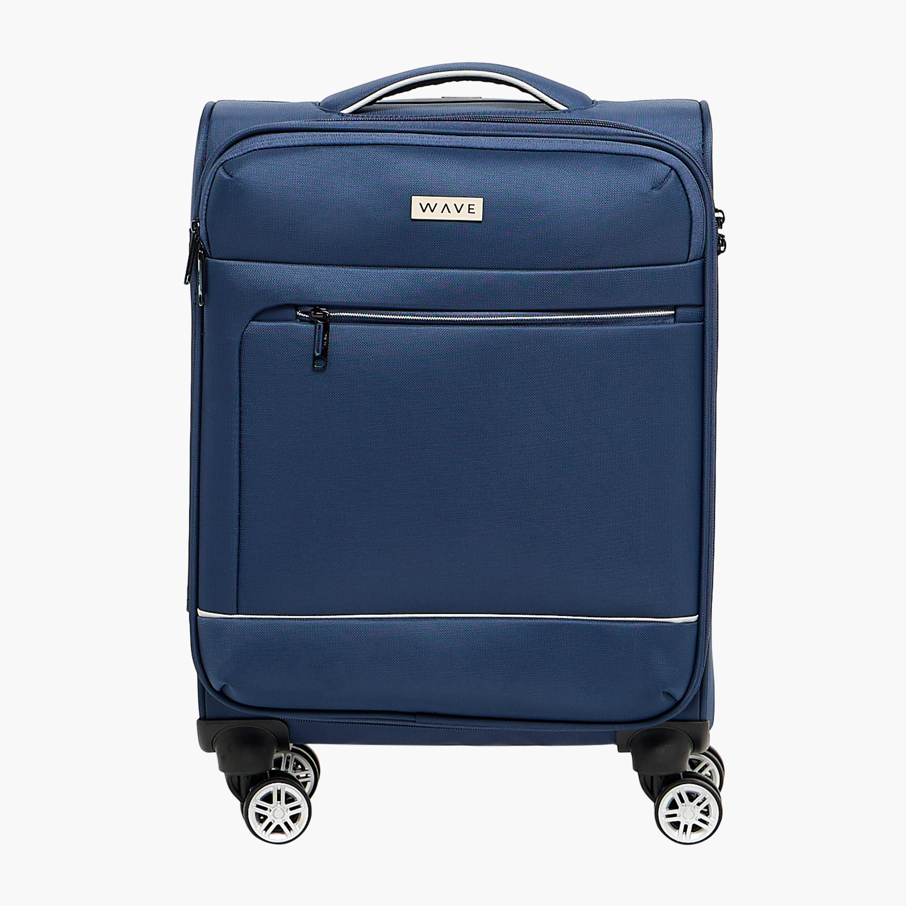 WAVE Solid Softcase Trolley Bag with Retractable Handle-travel-luggagesandbags-luggage-image-3