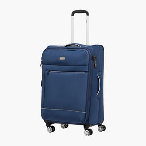 WAVE Solid Softcase Trolley Bag with Retractable Handle-travel-luggagesandbags-image-1