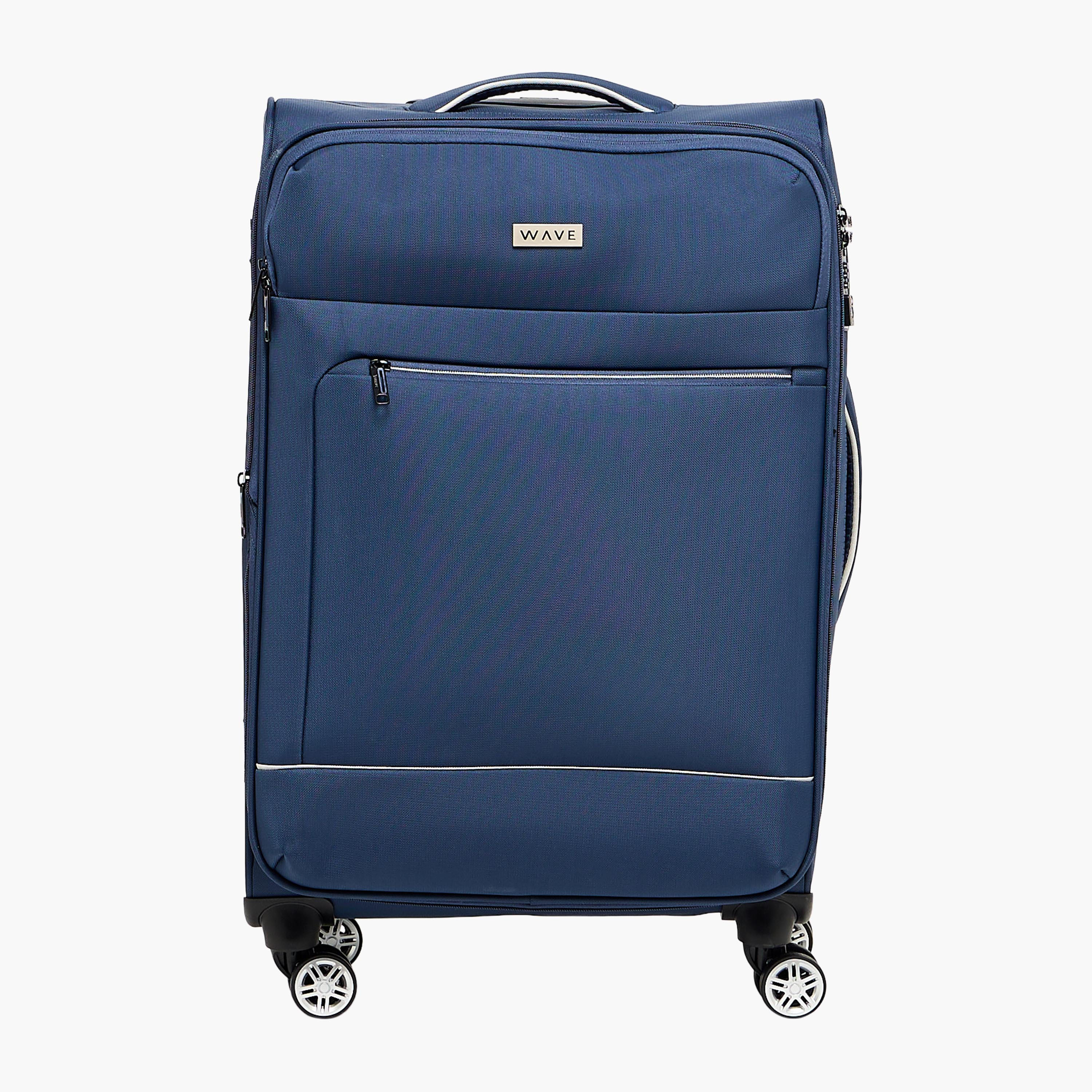 WAVE Solid Softcase Trolley Bag with Retractable Handle-travel-luggagesandbags-luggage-image-3
