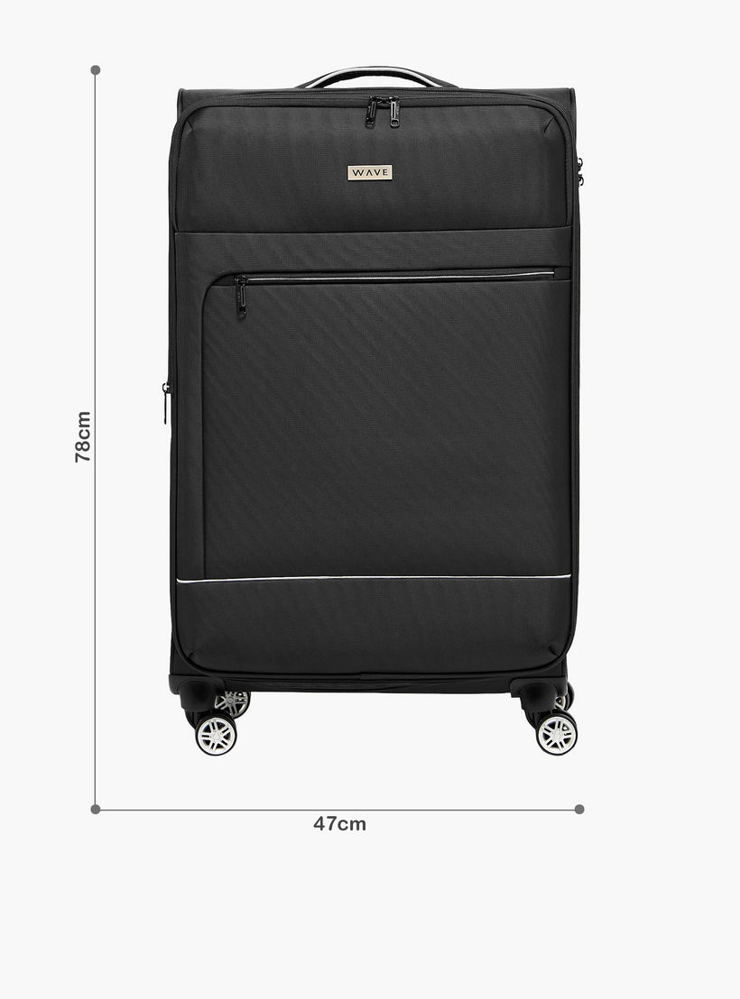 WAVE Solid Softcase Trolley Bag with Retractable Handle-travel-luggagesandbags-luggage-image-2