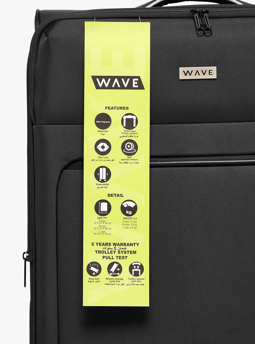 WAVE Solid Softcase Trolley Bag with Retractable Handle-travel-luggagesandbags-luggage-image-9