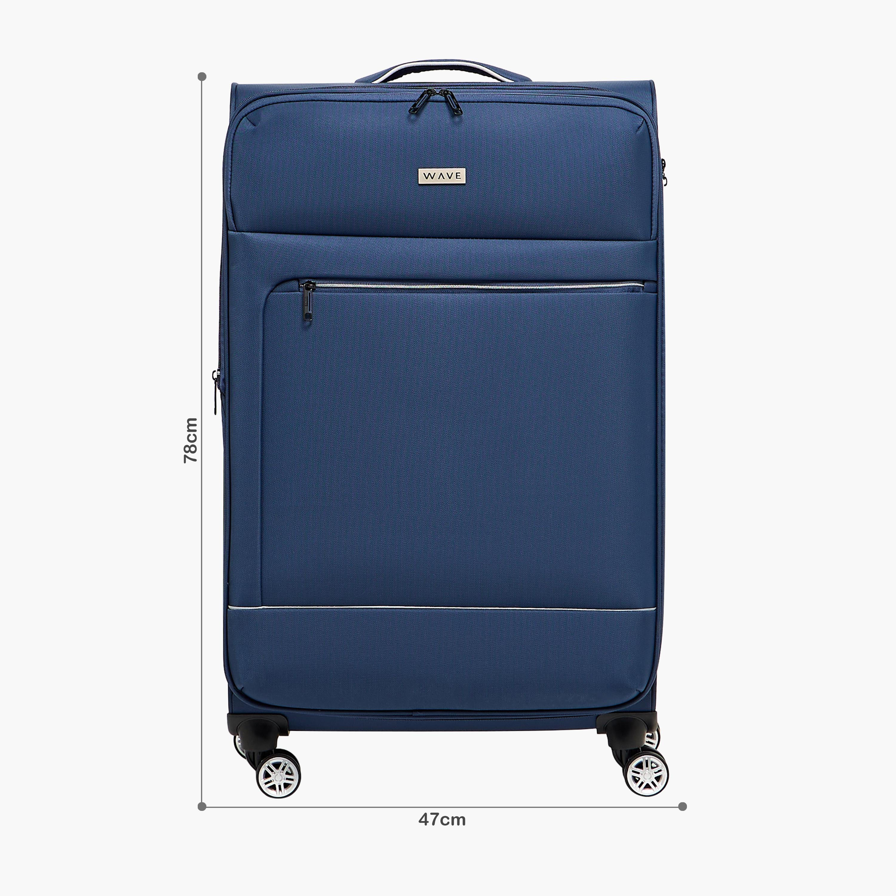 WAVE Solid Softcase Trolley Bag with Retractable Handle-travel-luggagesandbags-luggage-image-2