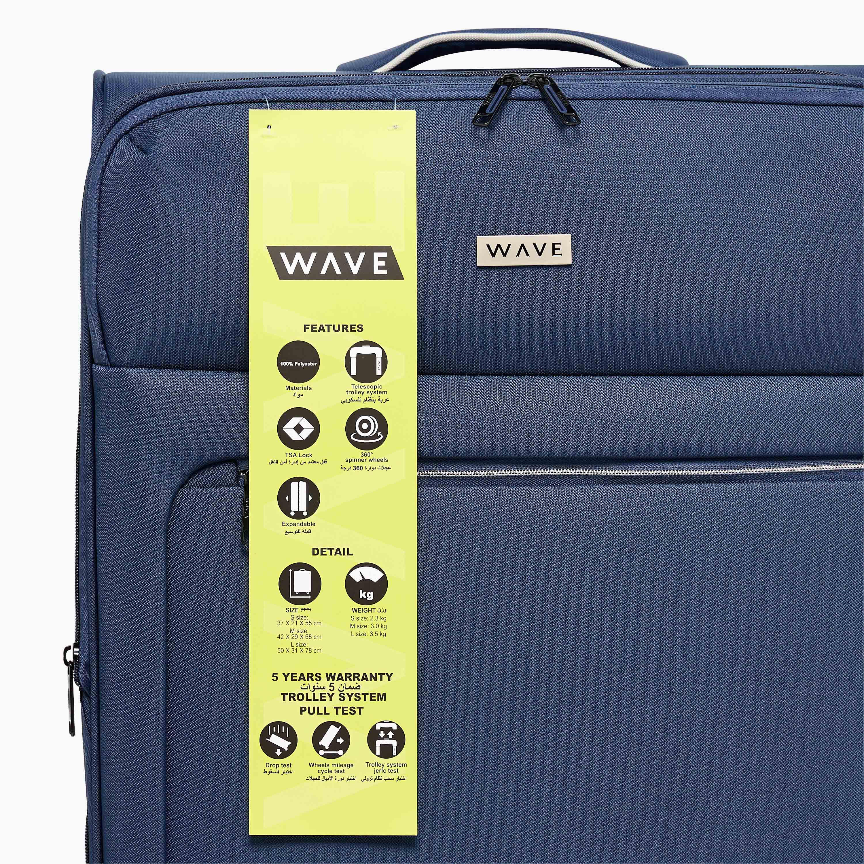 WAVE Solid Softcase Trolley Bag with Retractable Handle-travel-luggagesandbags-luggage-image-9