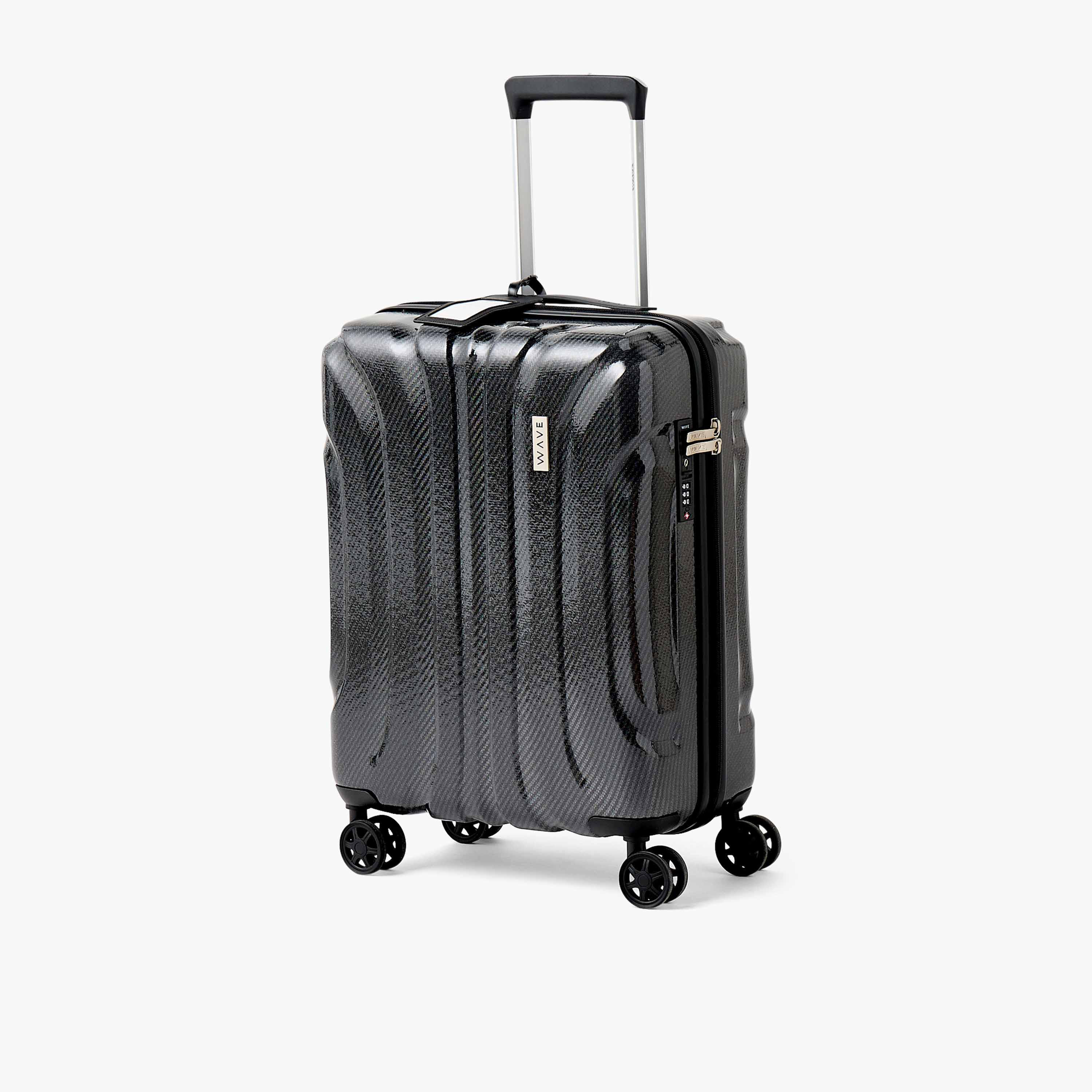 WAVE Textured Hardcase Luggage Trolley with Retractable Handle - 28 inches Check-in Bag-travel-luggagesandbags-luggage-image-10