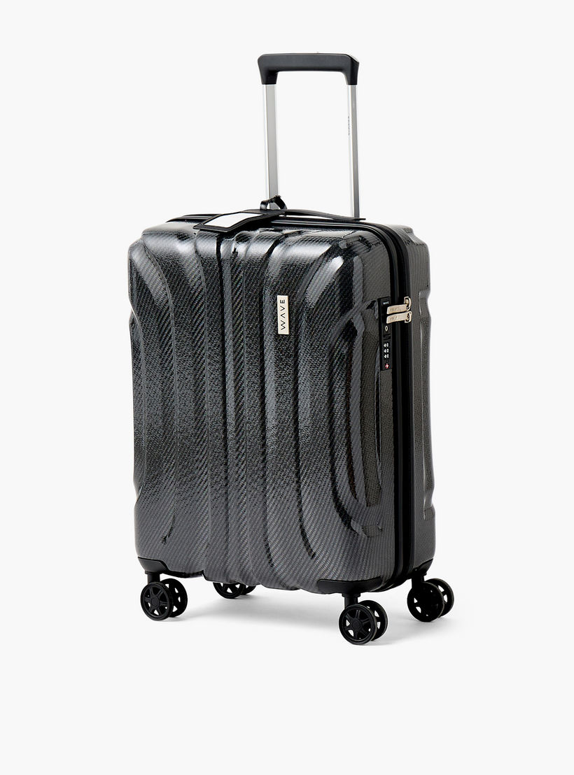 WAVE Textured Trolley Bag with Retractable Handle - 24 inches Check-In Bag-travel-luggagesandbags-luggage-image-10